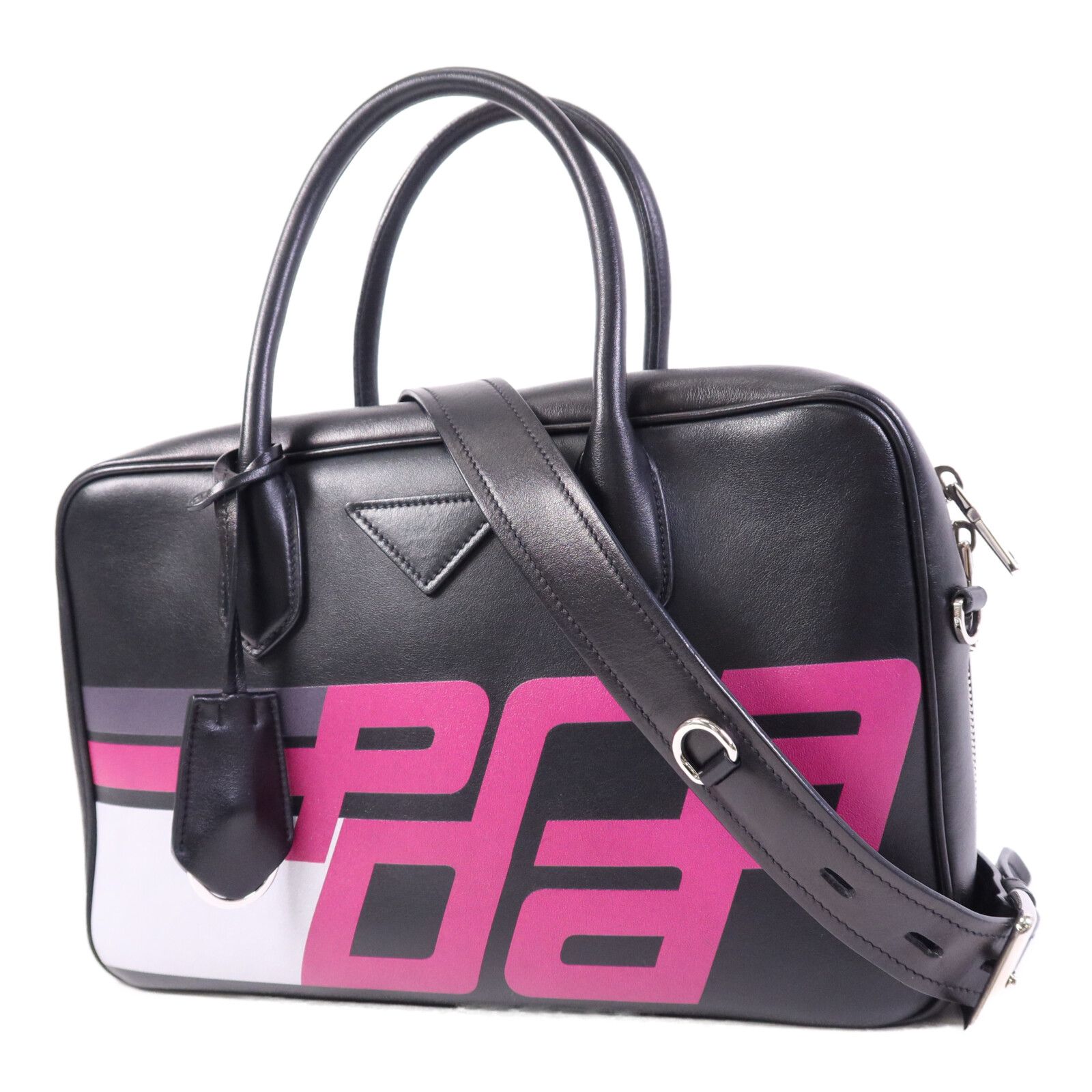 Racing Logo Top Handle Bag w/Strap — view 3