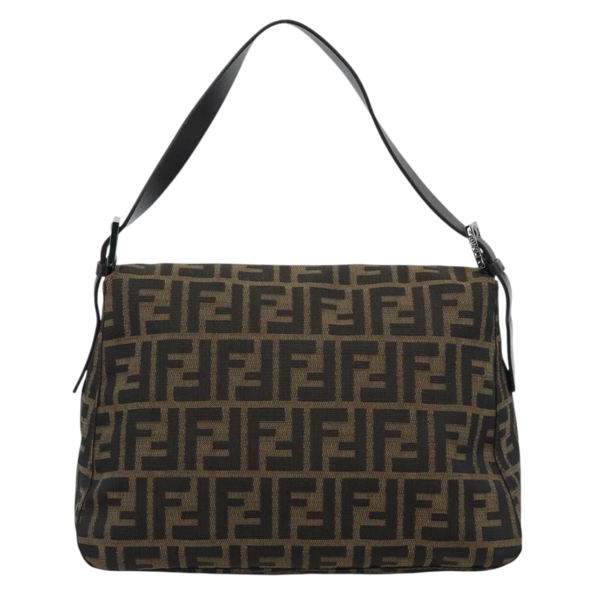 Mama Baguette Shoulder Bag Black Brown Auth, Black — view 2