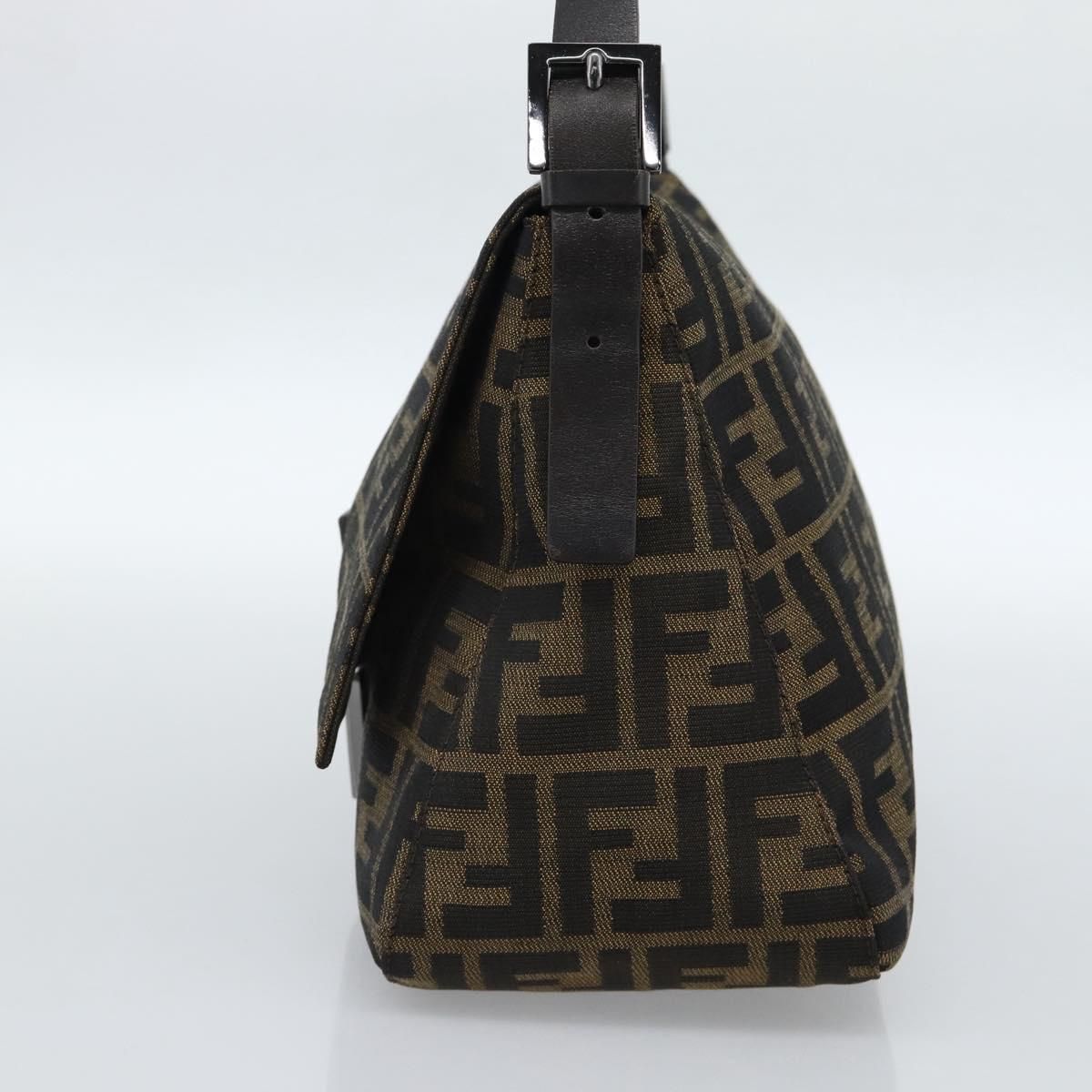 Mama Baguette Shoulder Bag Black Brown Auth, Black — view 4