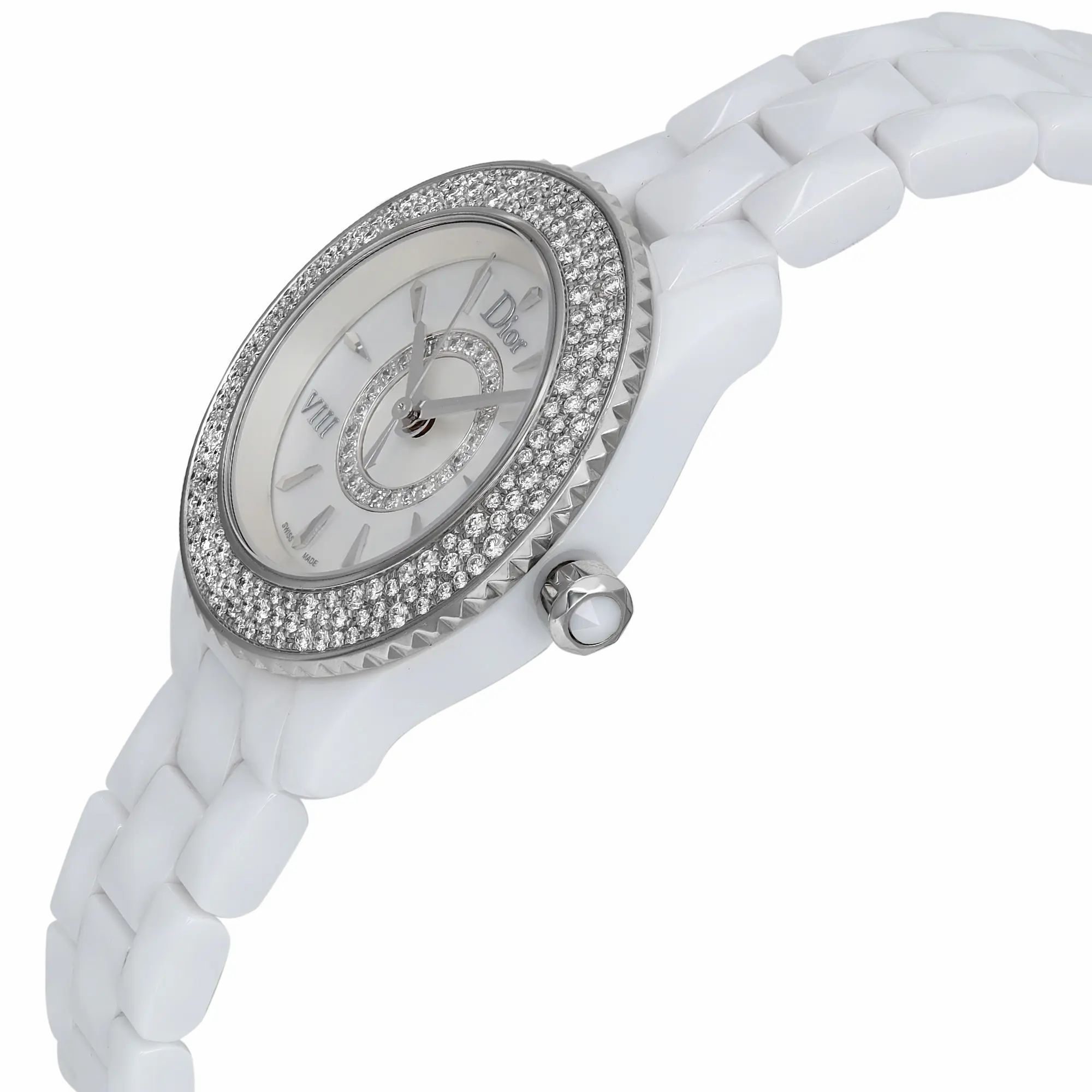 Christian Dior VIII Hi Tech Ceramic MOP Dial Quartz Ladies Watch CD1221E4C001 — view 3