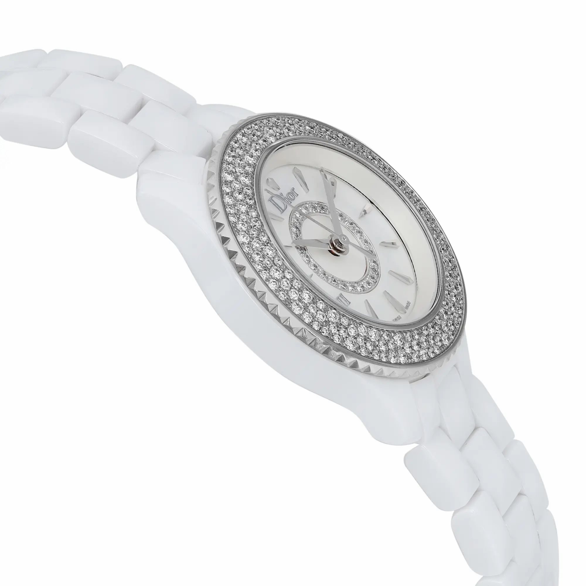 Christian Dior VIII Hi Tech Ceramic MOP Dial Quartz Ladies Watch CD1221E4C001 — view 4
