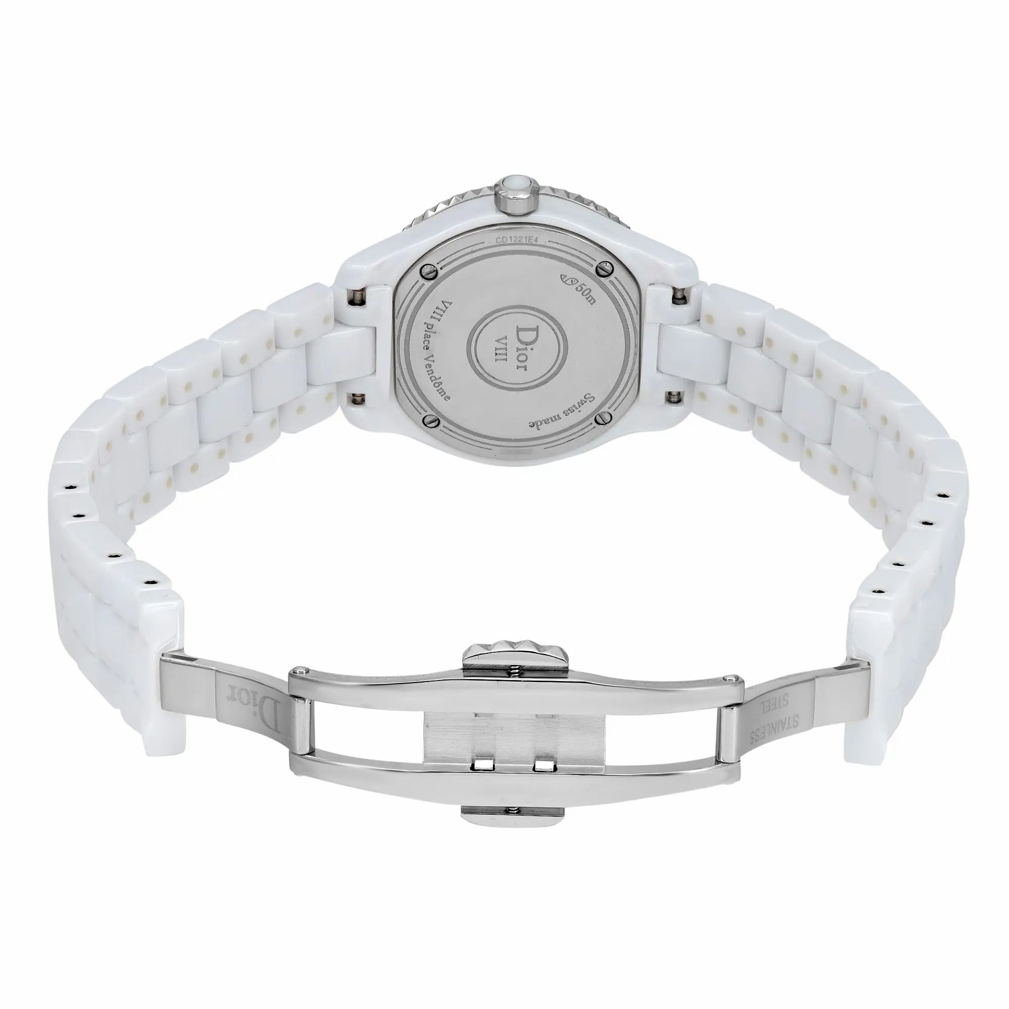 Christian Dior VIII Hi Tech Ceramic MOP Dial Quartz Ladies Watch CD1221E4C001 — view 6