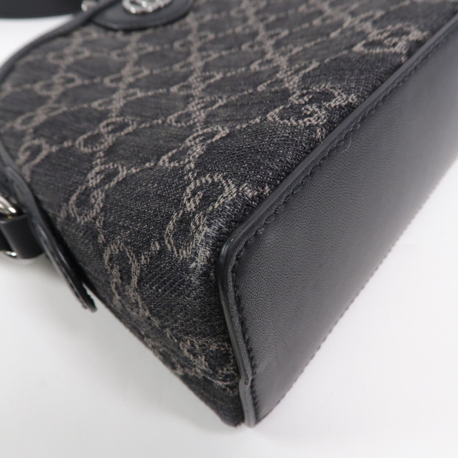 GG Denim Ophidia Dome Shoulder Bag — view 11