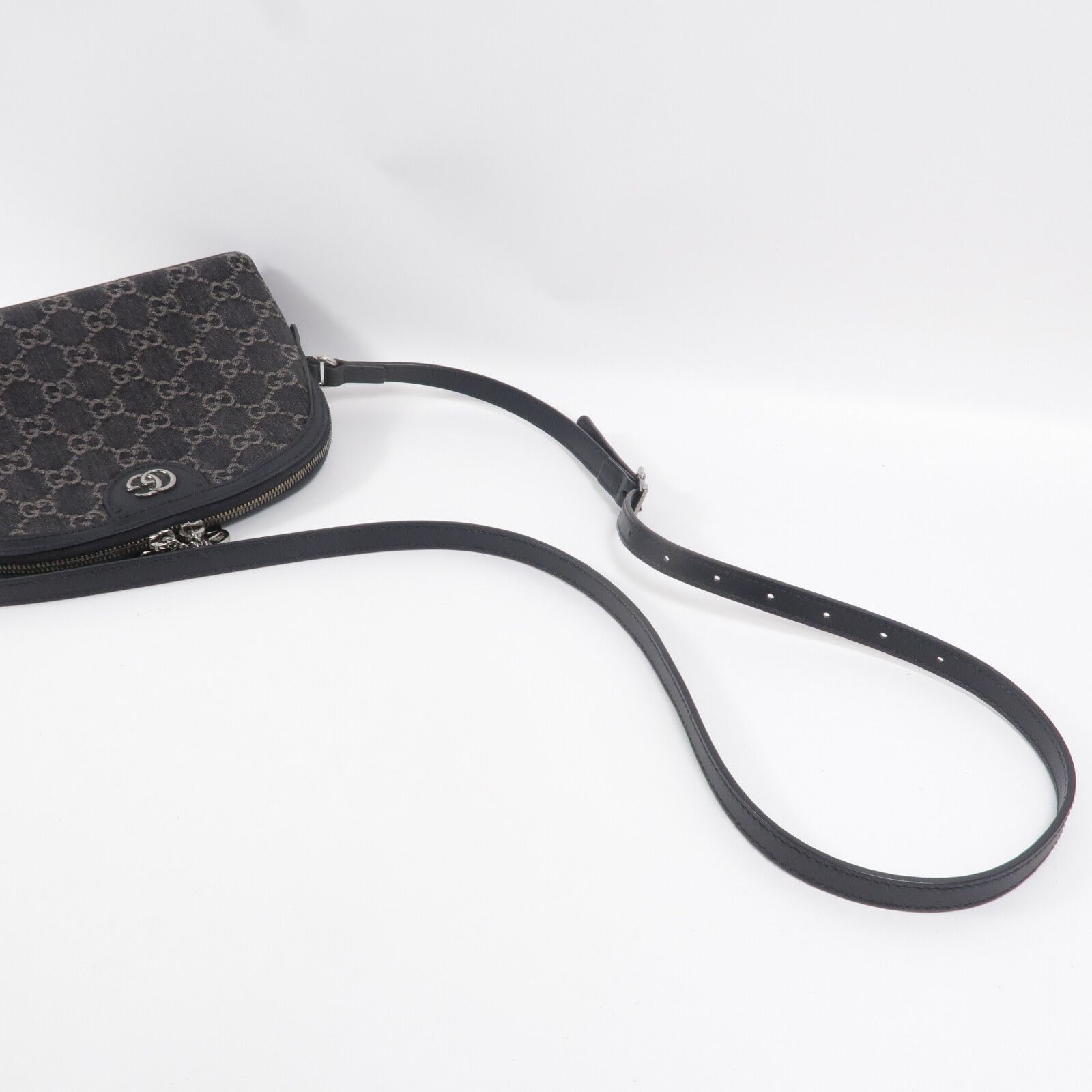 GG Denim Ophidia Dome Shoulder Bag — view 8