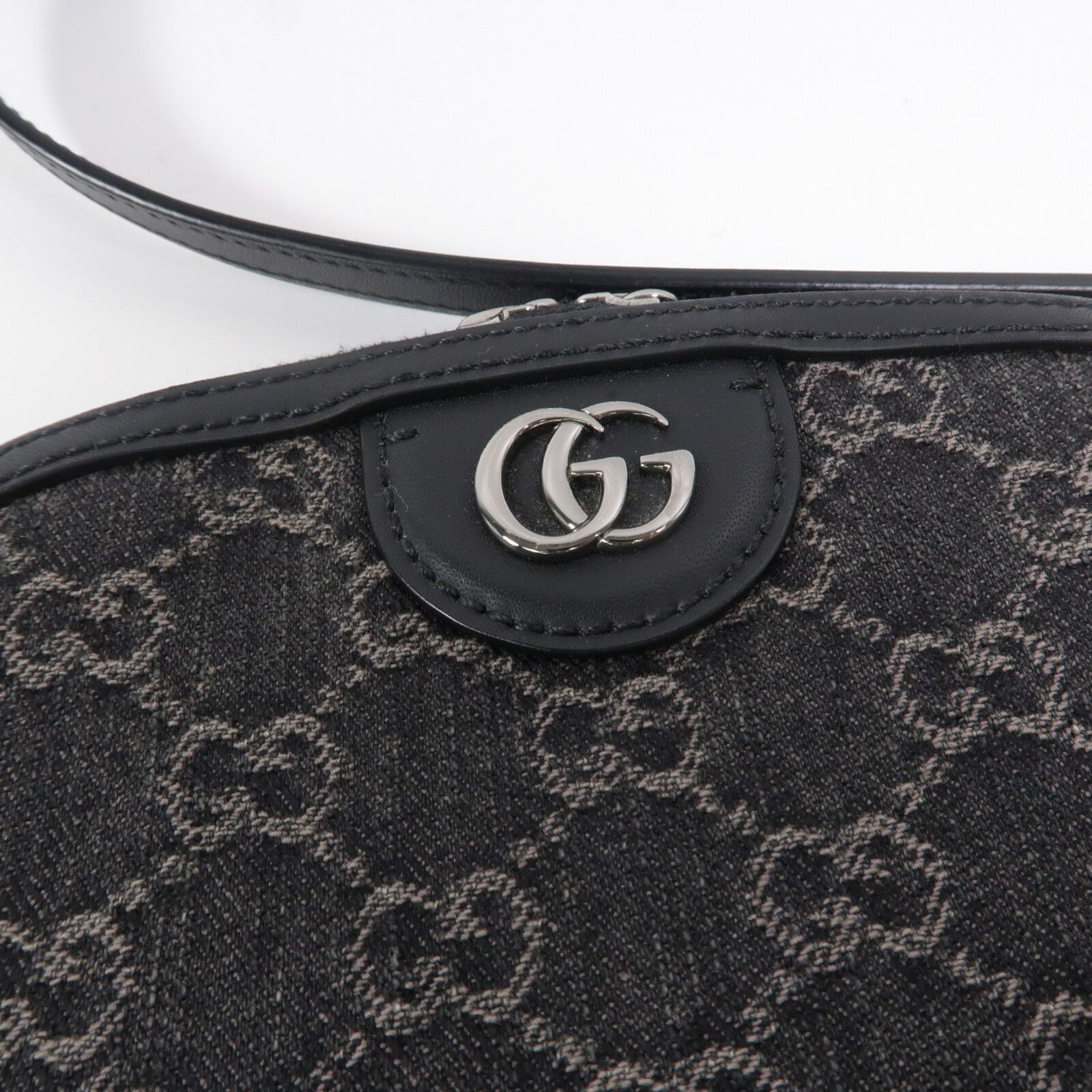 GG Denim Ophidia Dome Shoulder Bag — view 9