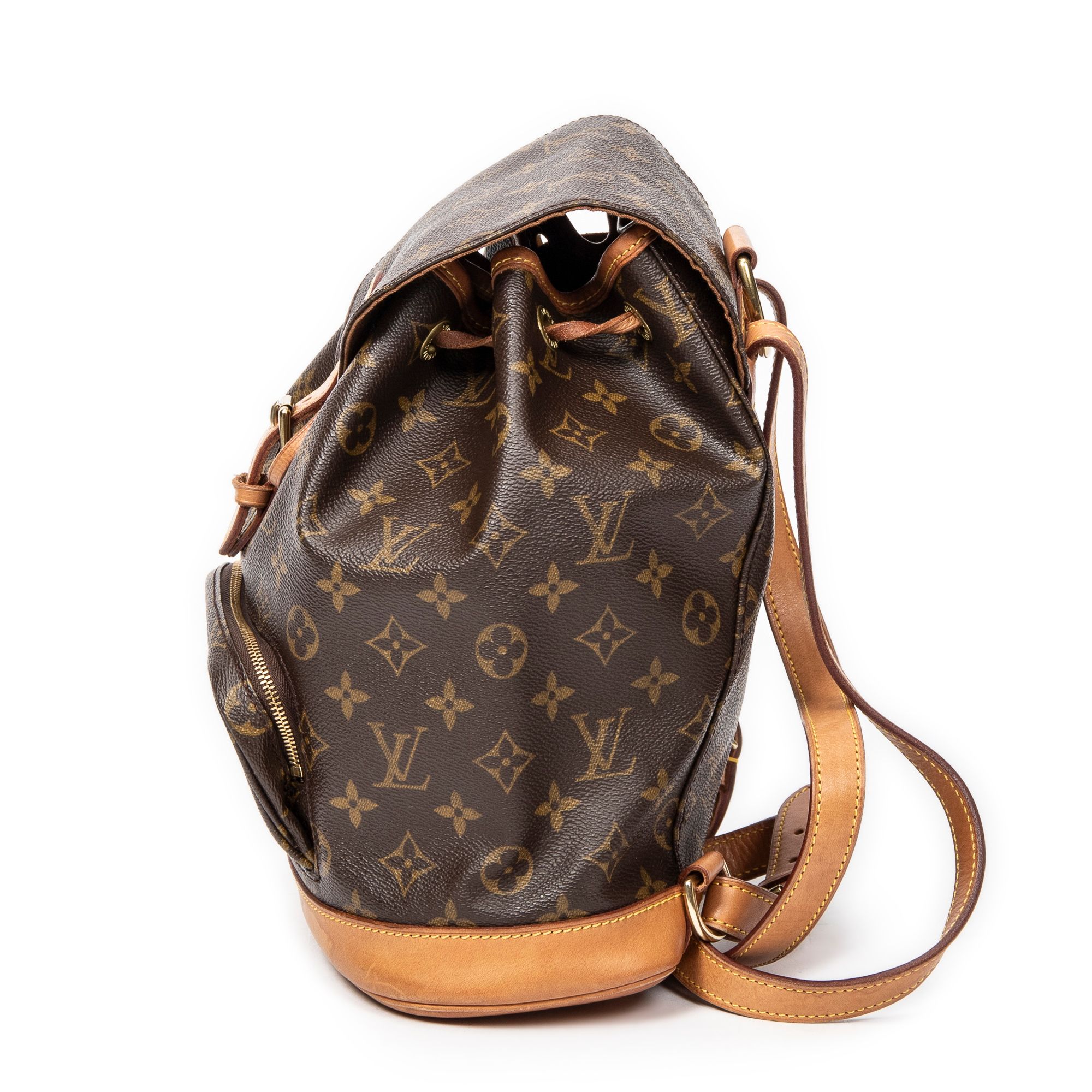 Montsouris MM Brown Monogram Canvas Golden Brass — view 4
