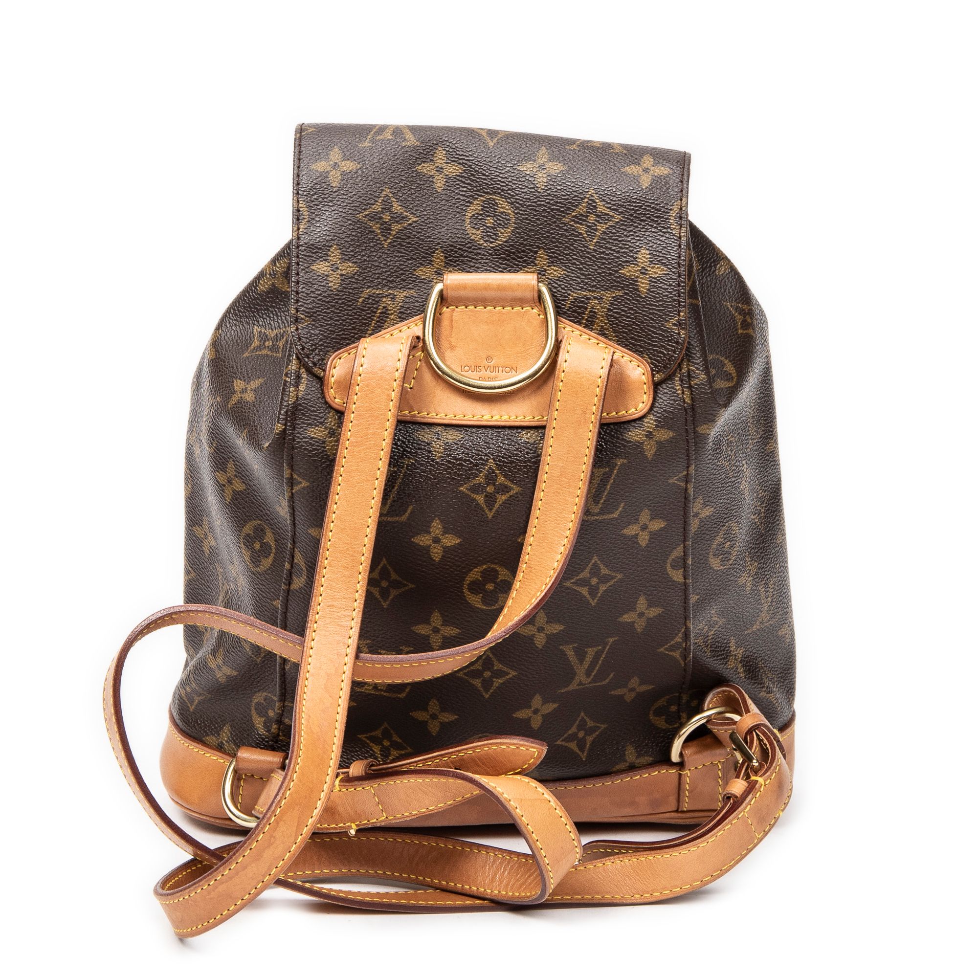 Montsouris MM Brown Monogram Canvas Golden Brass — view 6