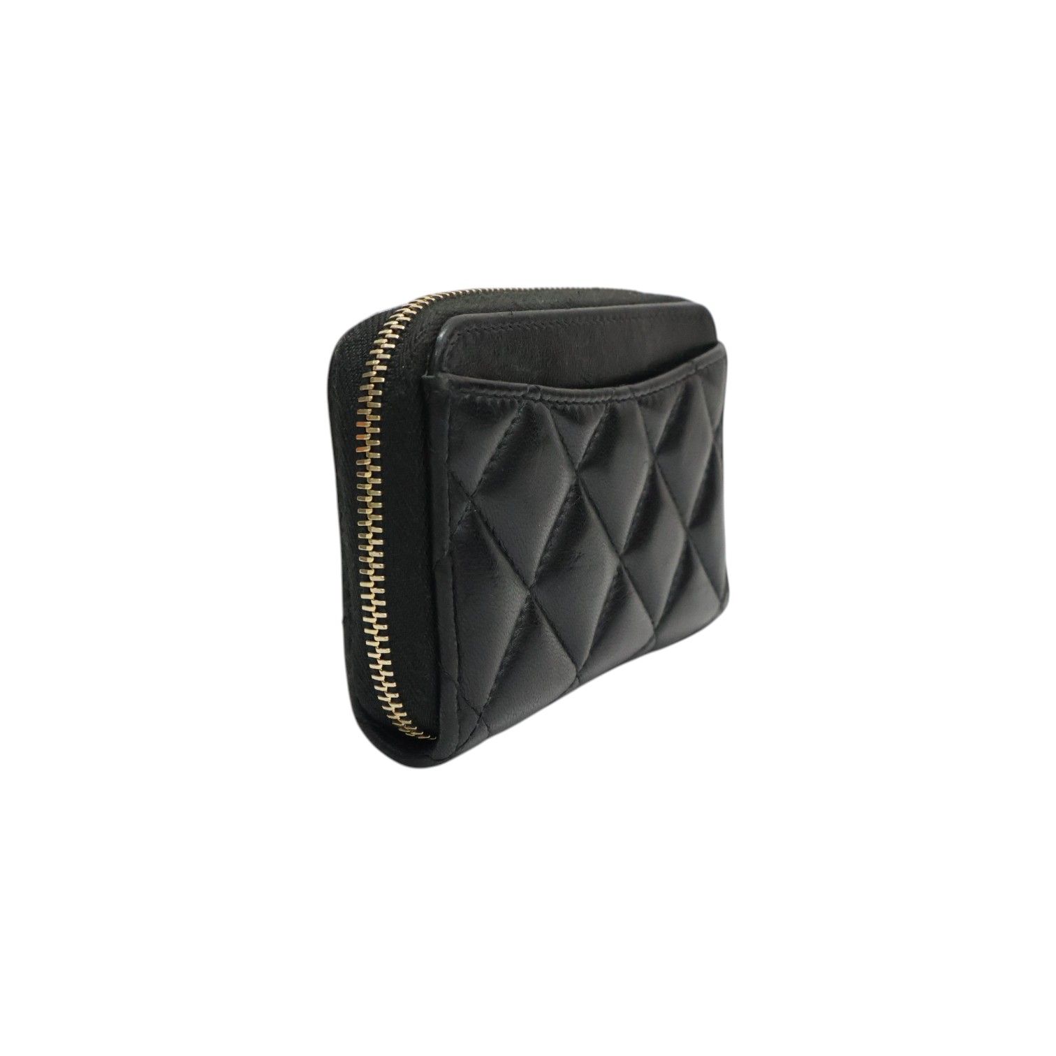Lambskin Zippy Coin/Card Case w/Box-Dustbag — view 2