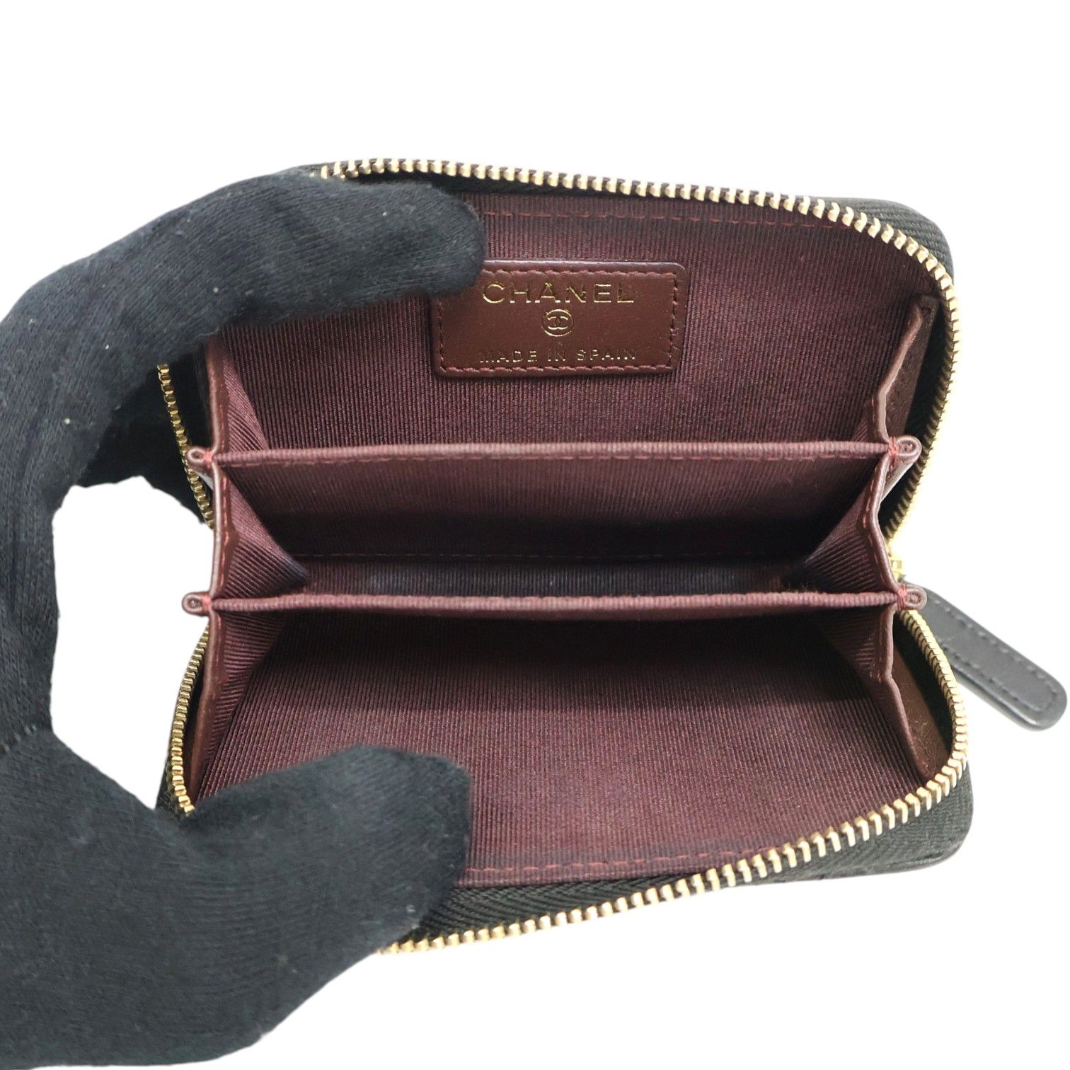 Lambskin Zippy Coin/Card Case w/Box-Dustbag — view 3
