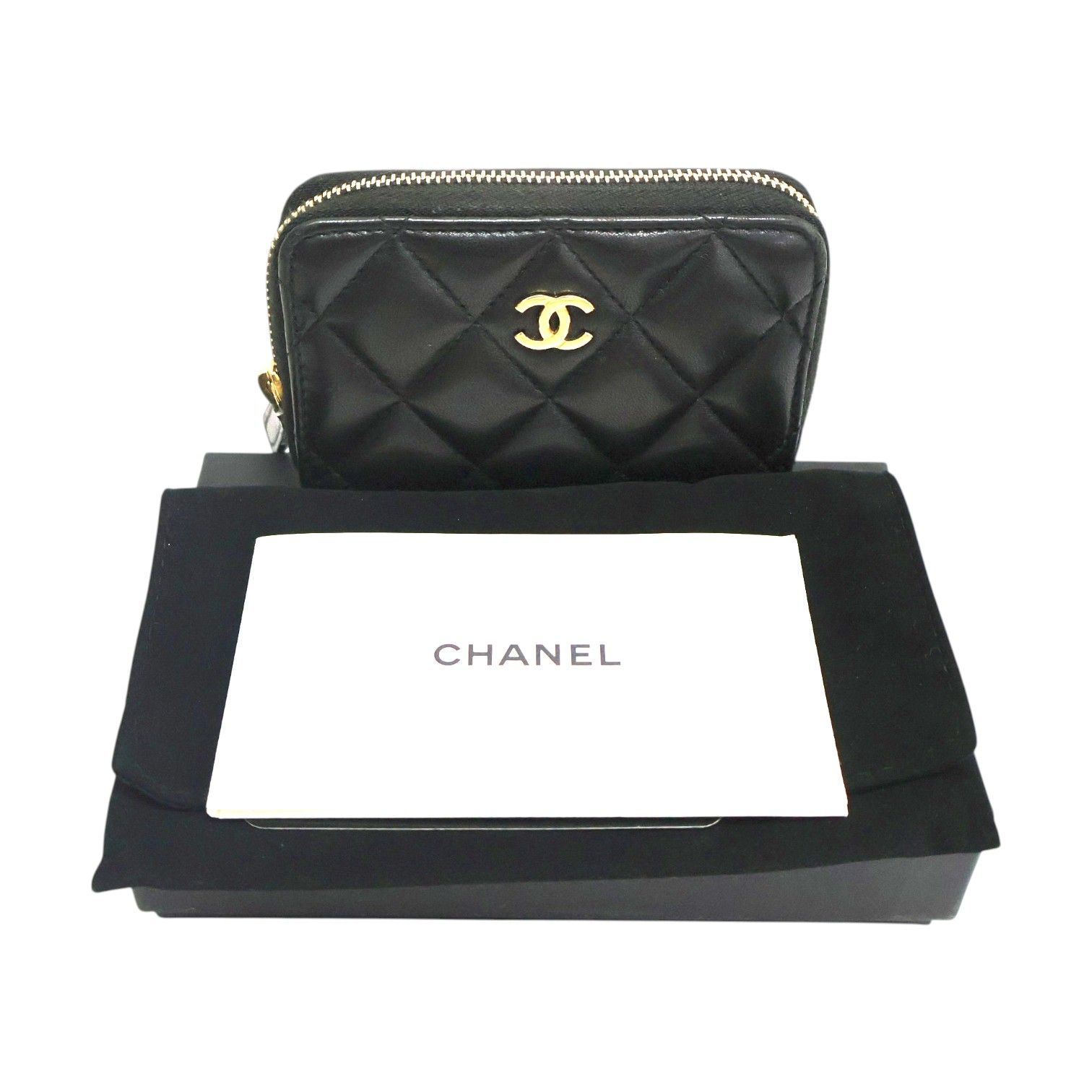 Lambskin Zippy Coin/Card Case w/Box-Dustbag — view 9