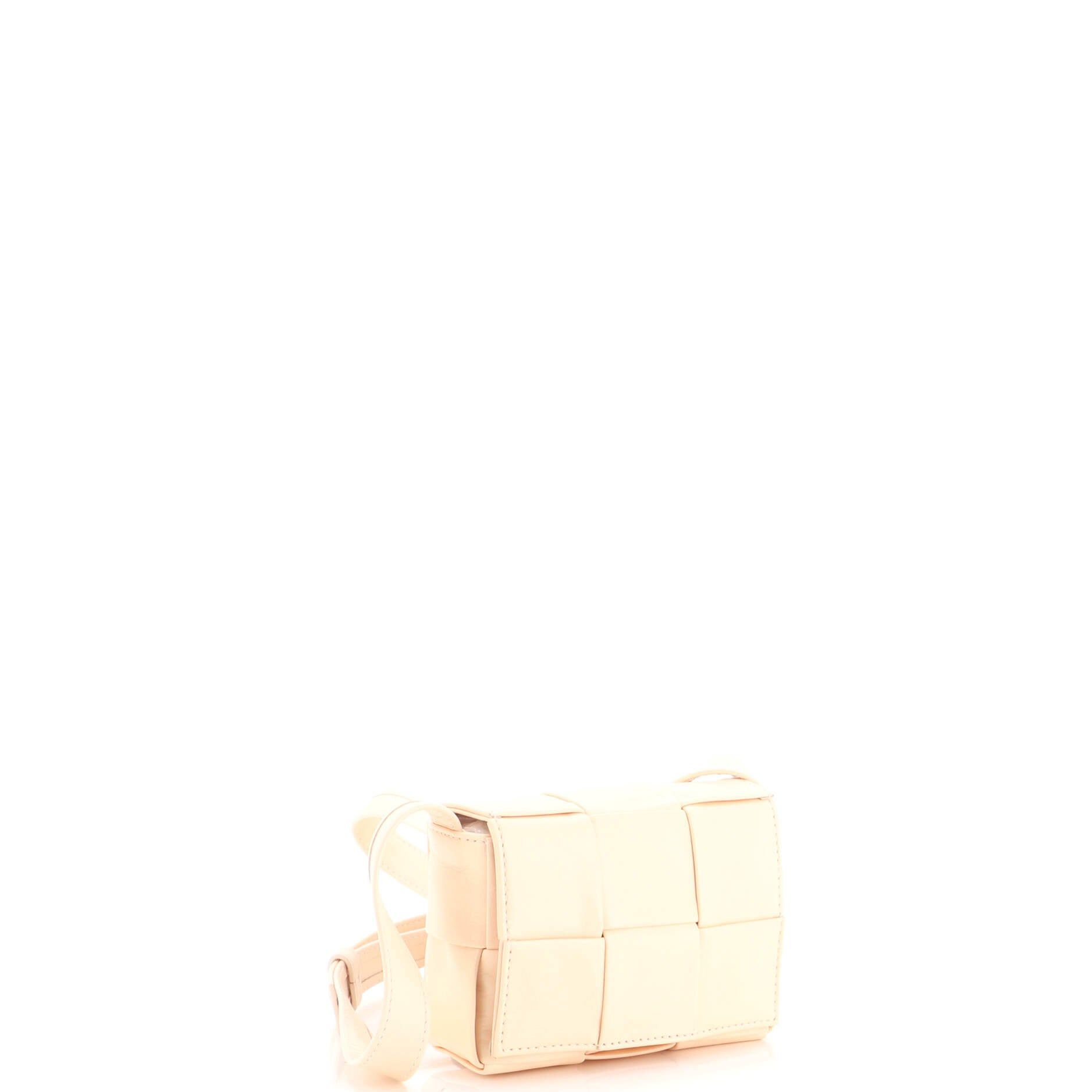 Cassette Crossbody Bag Maxi Intrecciato Leather Candy — view 2