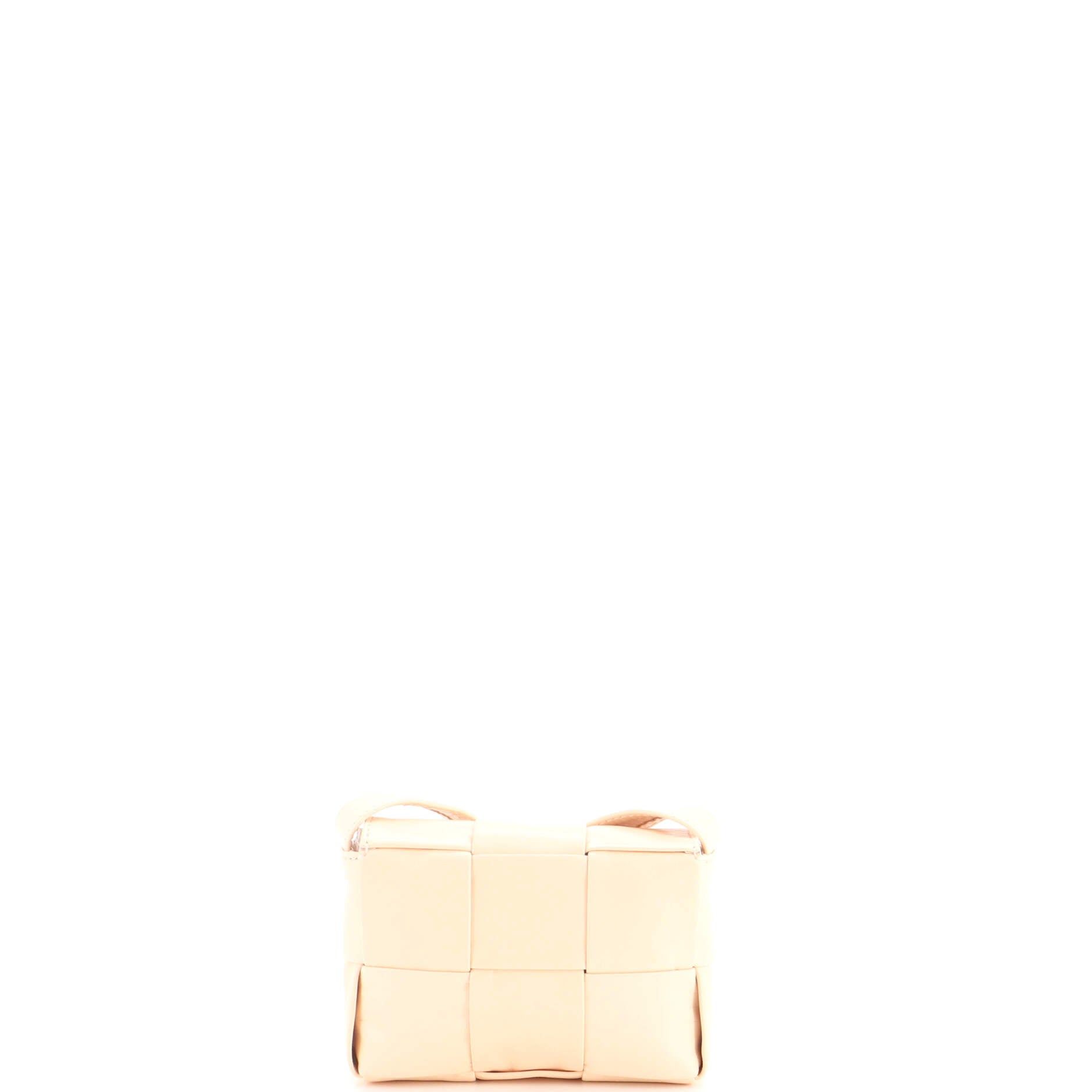 Cassette Crossbody Bag Maxi Intrecciato Leather Candy — view 3