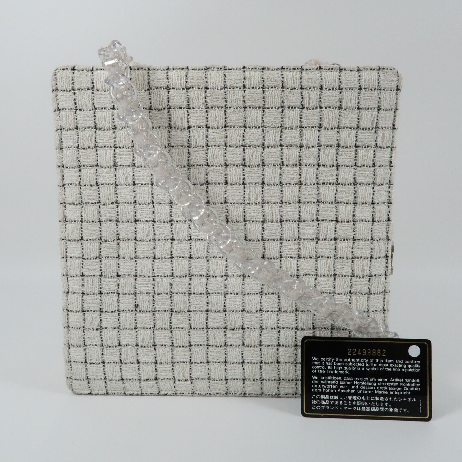 Tweed and Resin Zipped Shoulder Bag — view 16