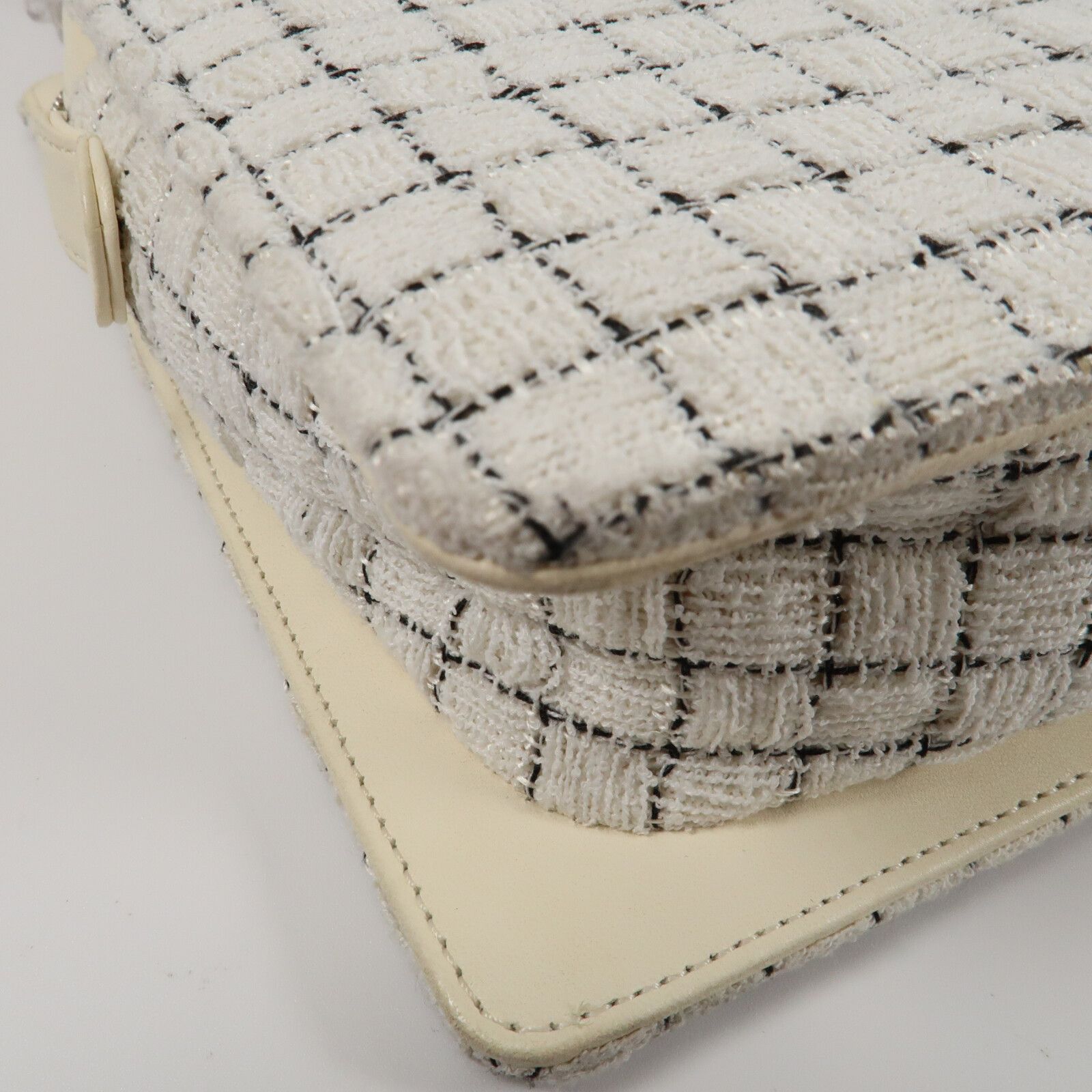 Tweed and Resin Zipped Shoulder Bag — view 7