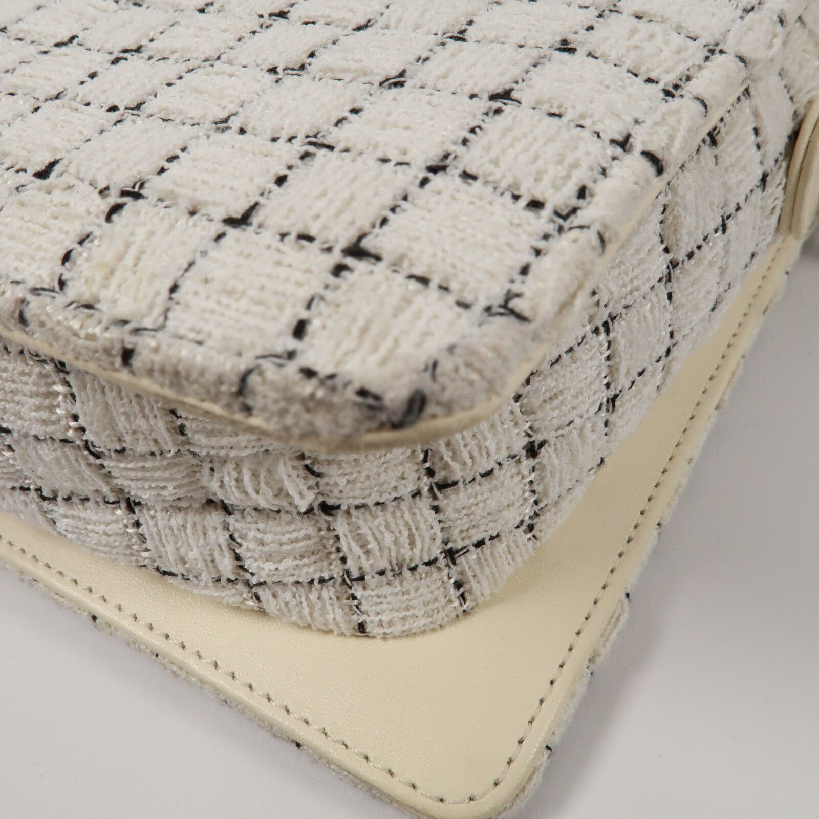 Tweed and Resin Zipped Shoulder Bag — view 8