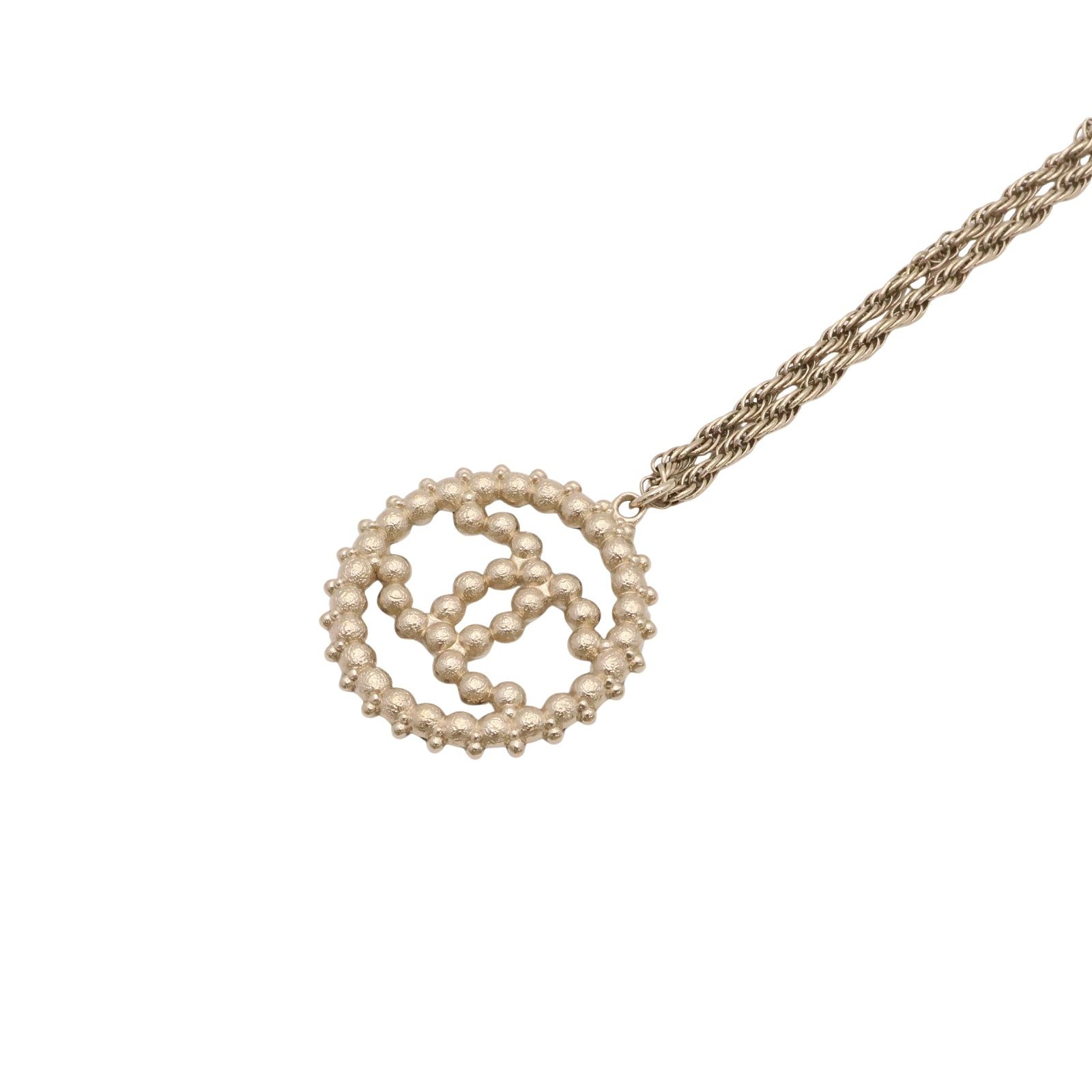 CC Round Black/White Faux Pearl Necklace — view 2