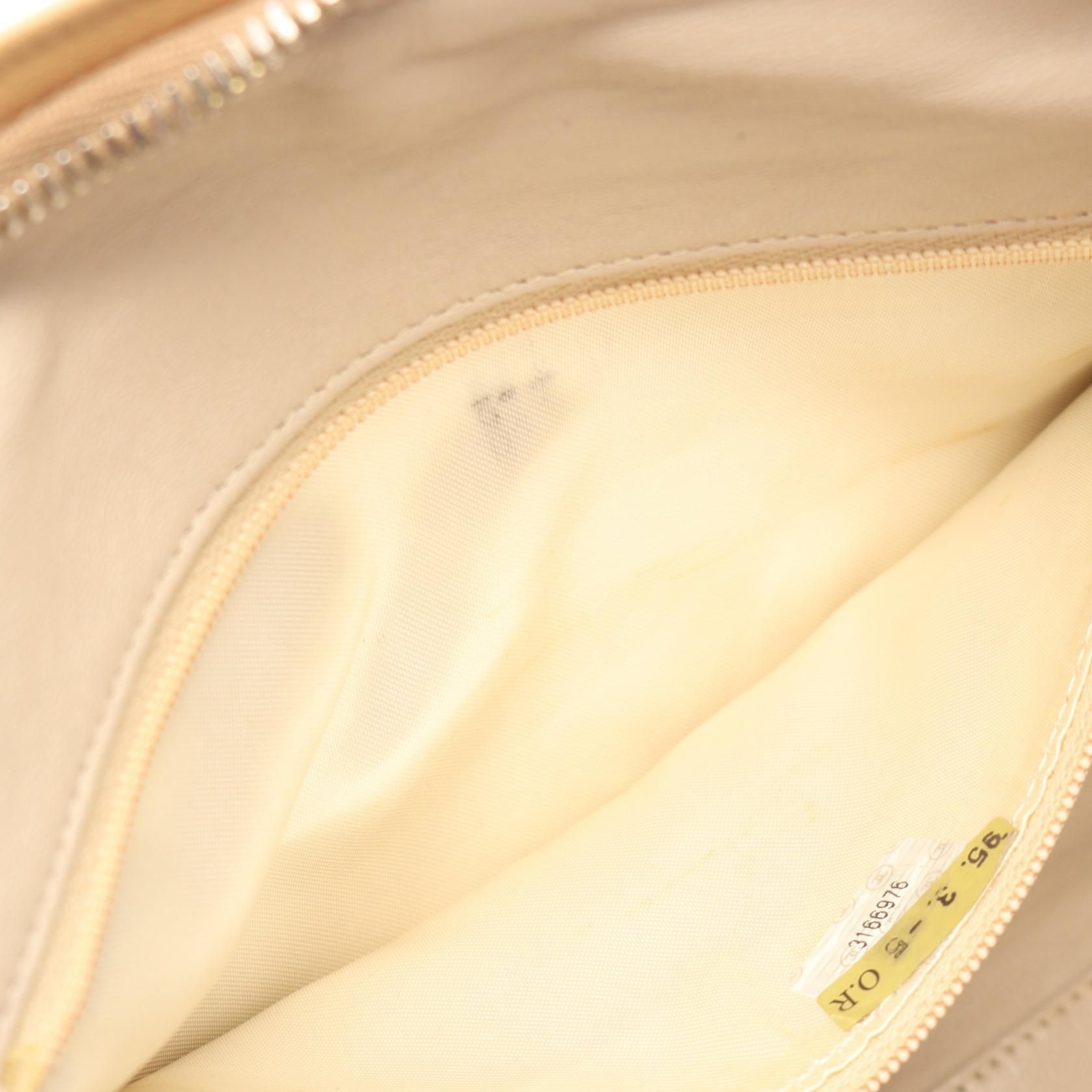 Beige Matelasse Tassel Shoulder Bag Lambskin (sheep Leather) — view 7