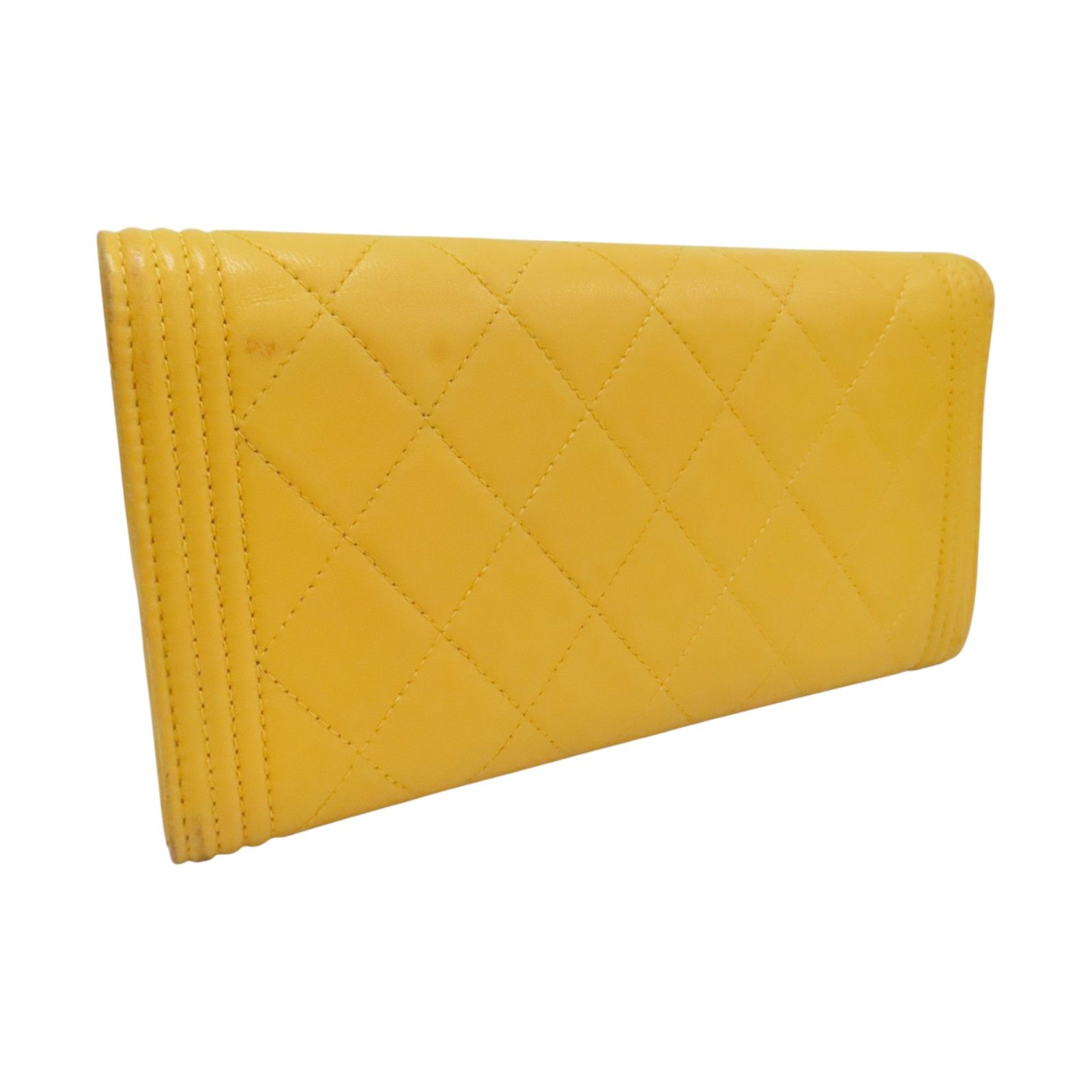 Lambskin Boy Flap Long Wallet (No Card) — view 2