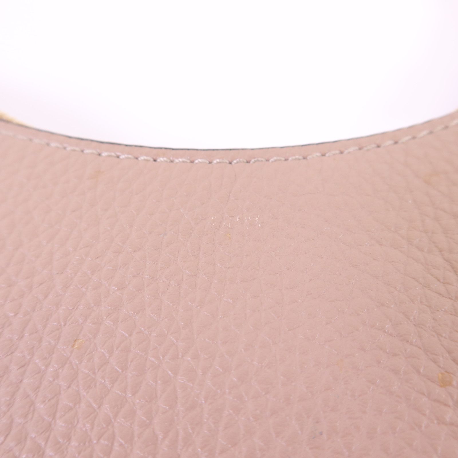 Leather Mini Rockstud Hobo Bag, Pink — view 16