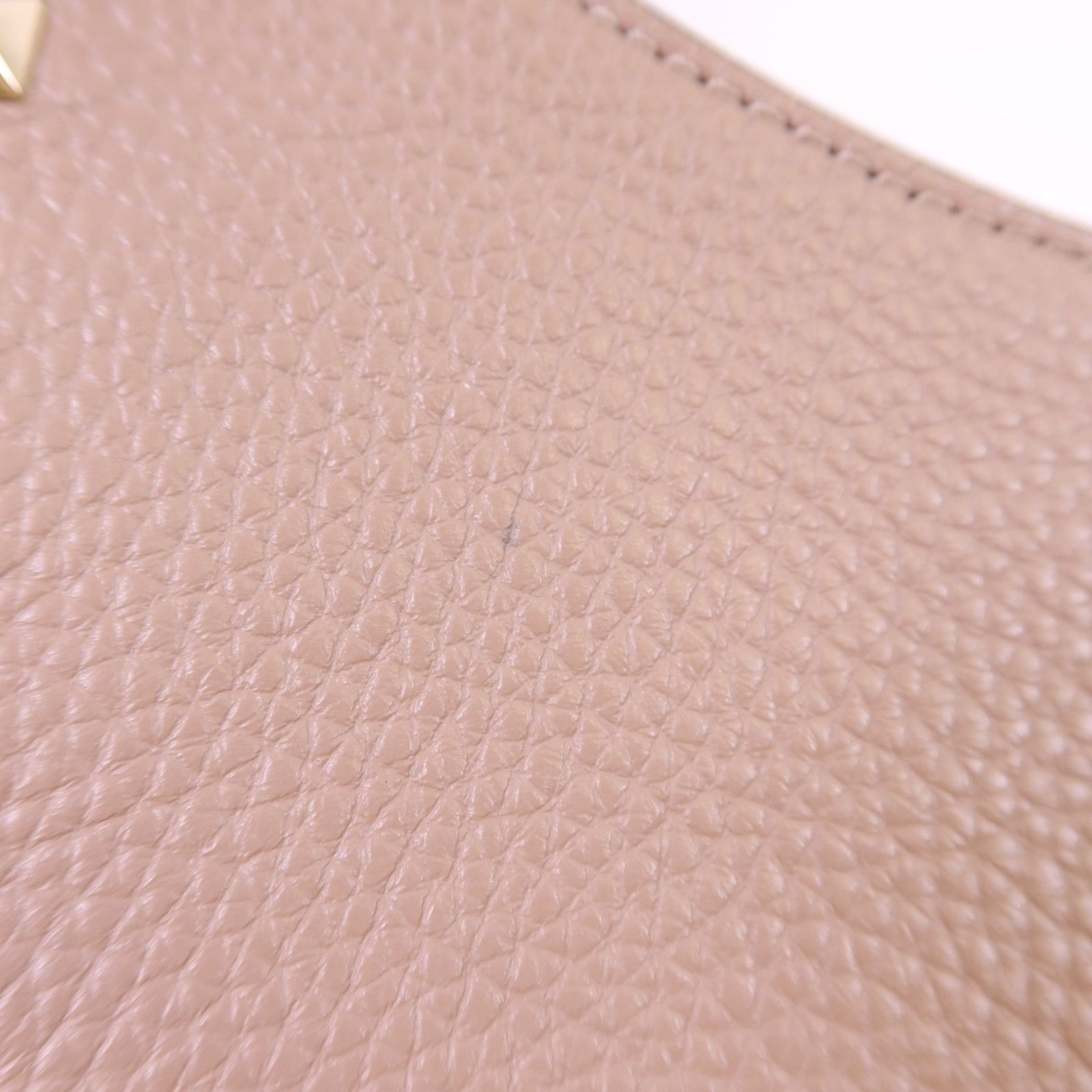 Leather Mini Rockstud Hobo Bag, Pink — view 17