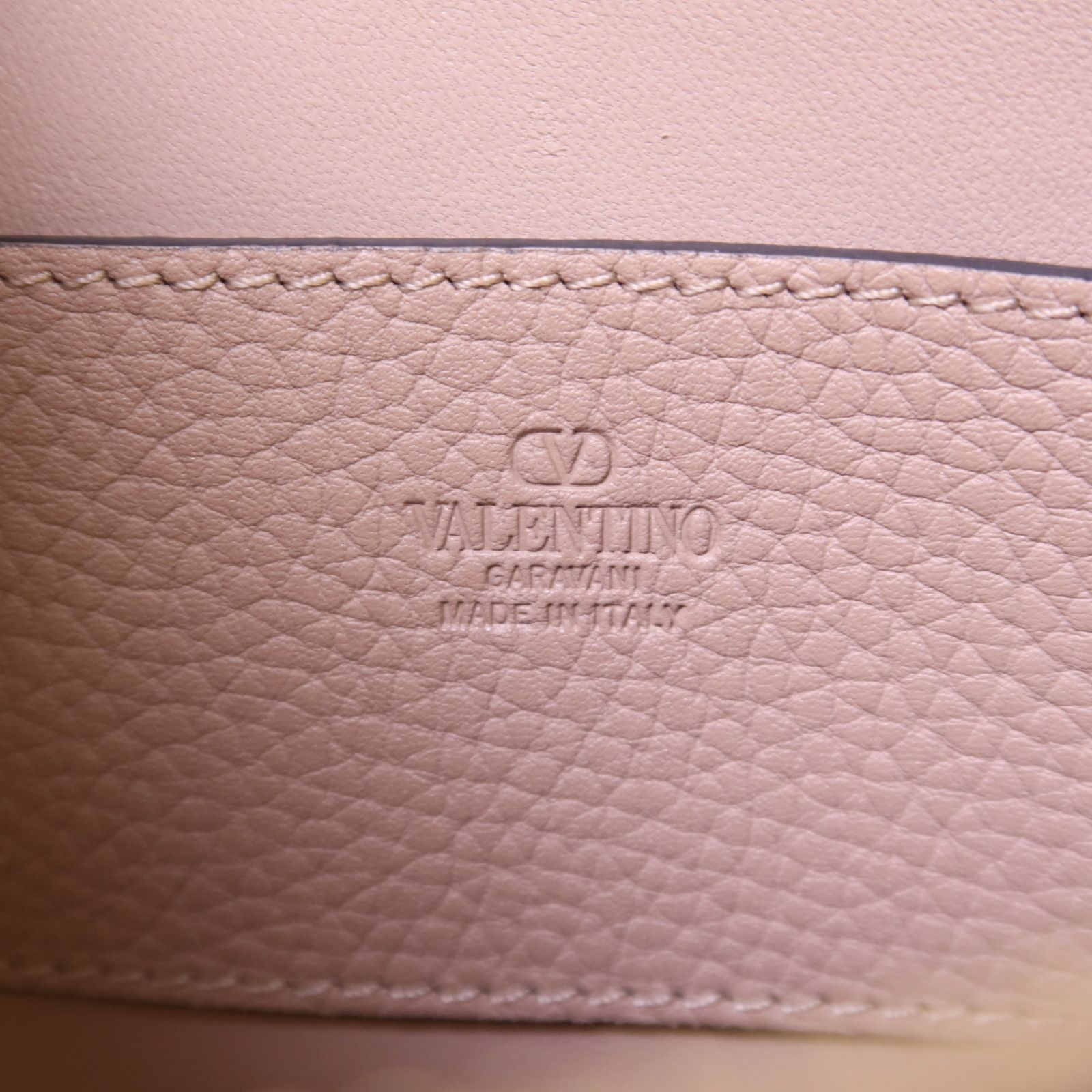 Leather Mini Rockstud Hobo Bag, Pink — view 7