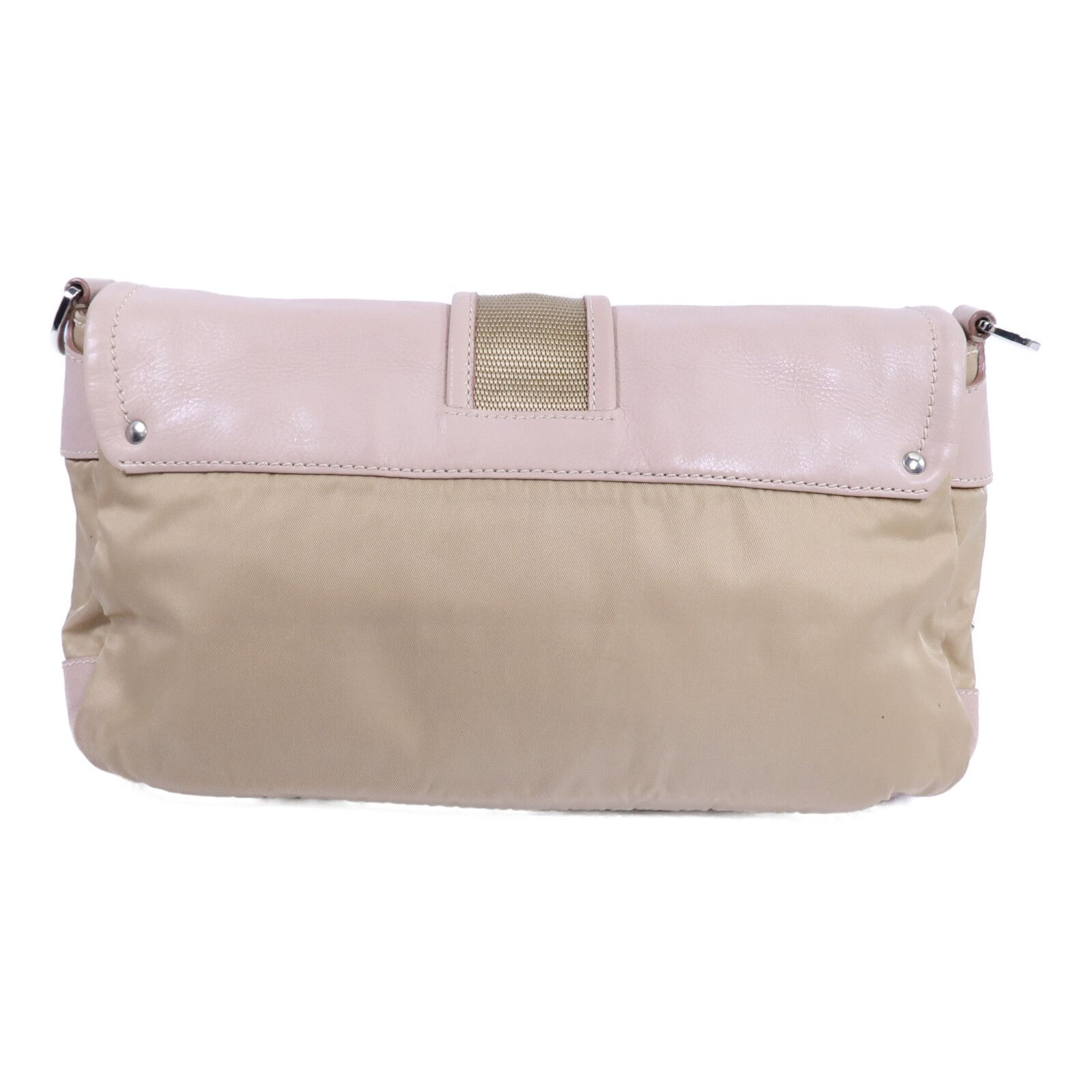 Leather and Nylon Pocket Shoulder Bag — view 2