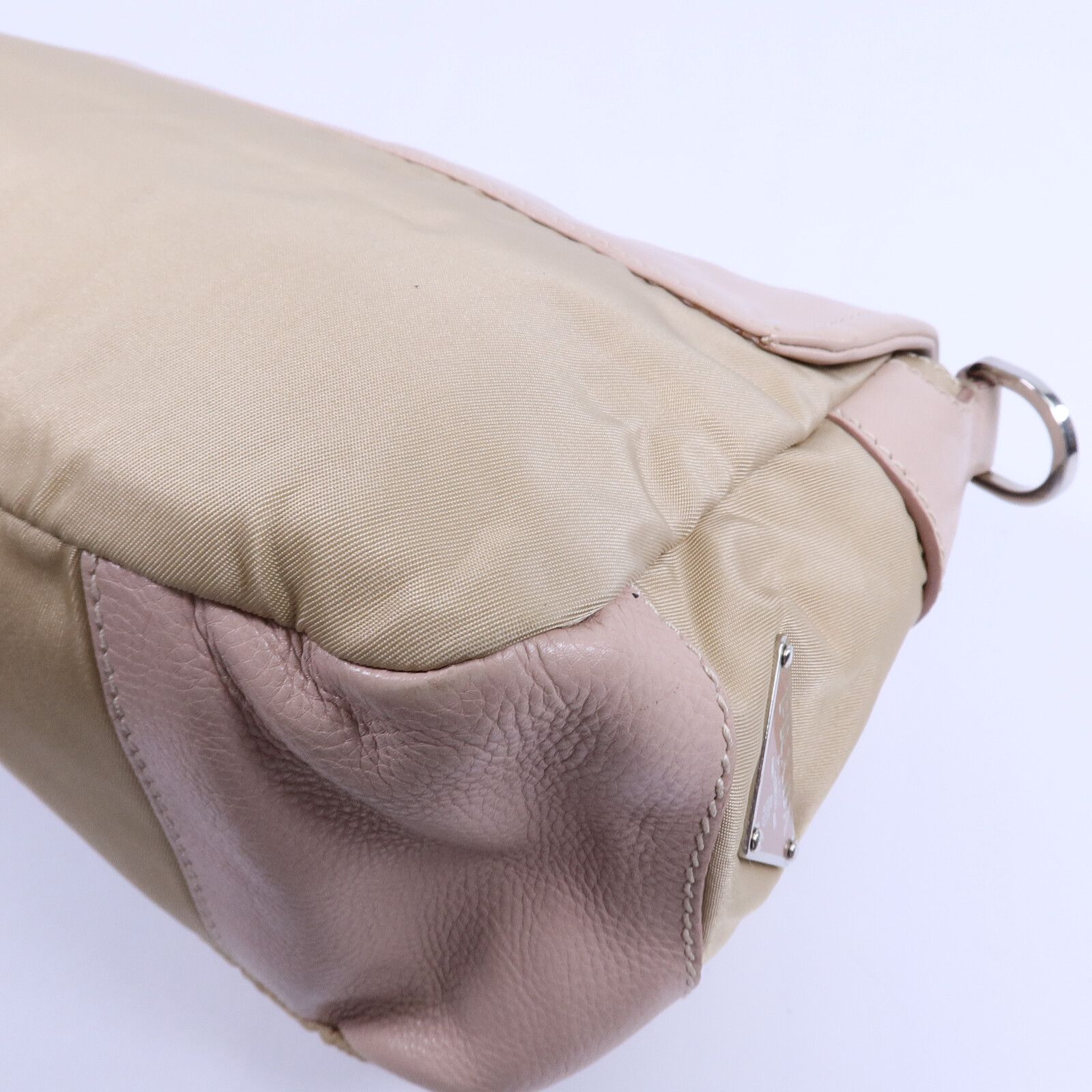 Leather and Nylon Pocket Shoulder Bag — view 12