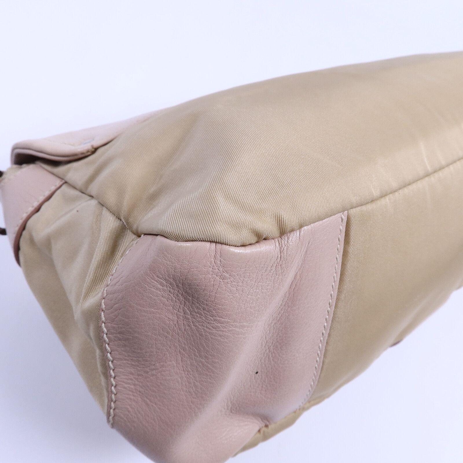 Leather and Nylon Pocket Shoulder Bag — view 13