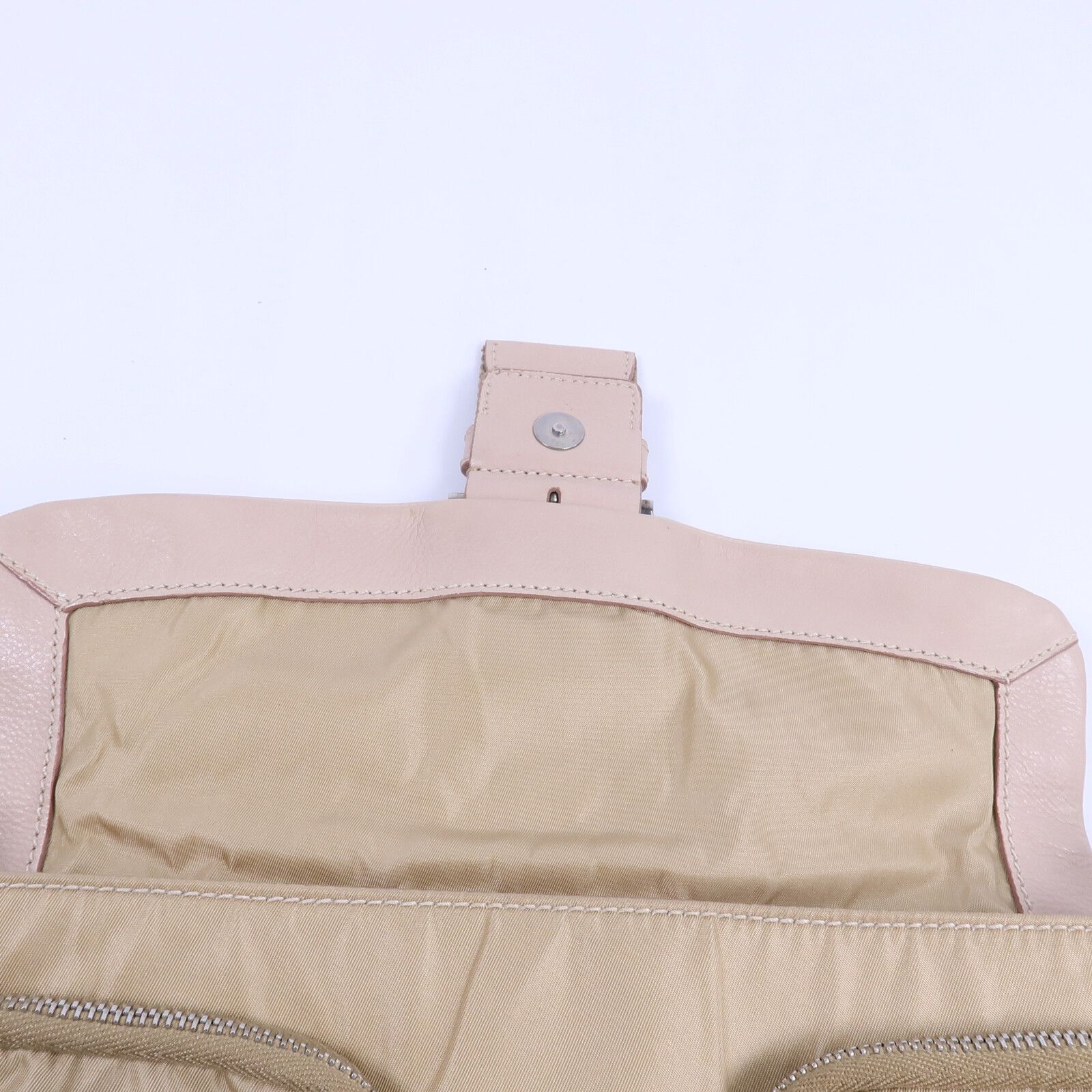Leather and Nylon Pocket Shoulder Bag — view 14