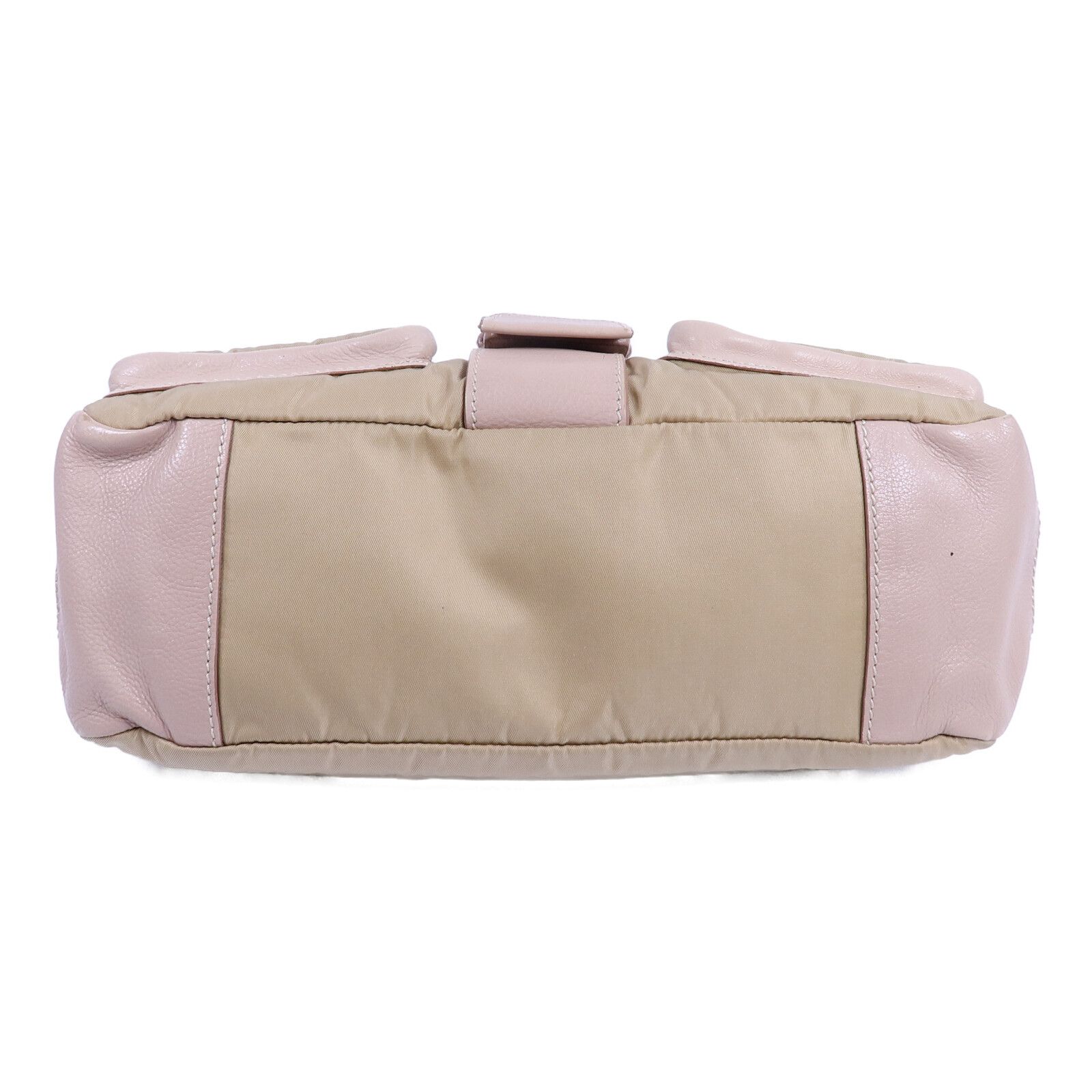 Leather and Nylon Pocket Shoulder Bag — view 4
