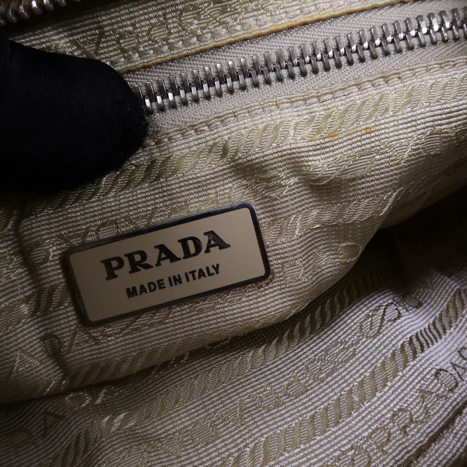 Leather and Nylon Pocket Shoulder Bag — view 6