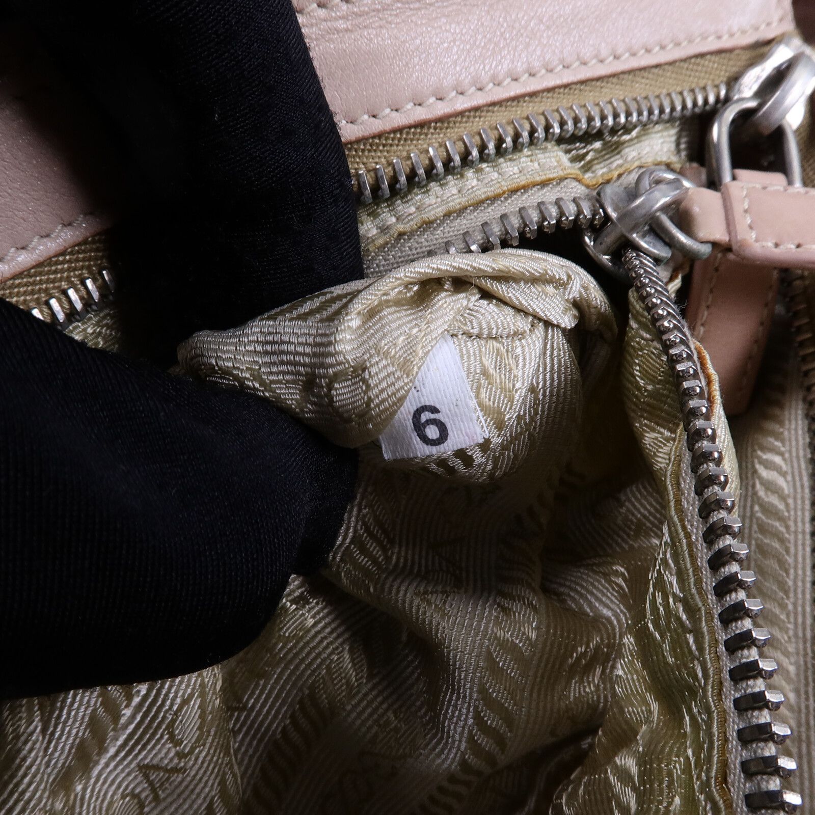 Leather and Nylon Pocket Shoulder Bag — view 8