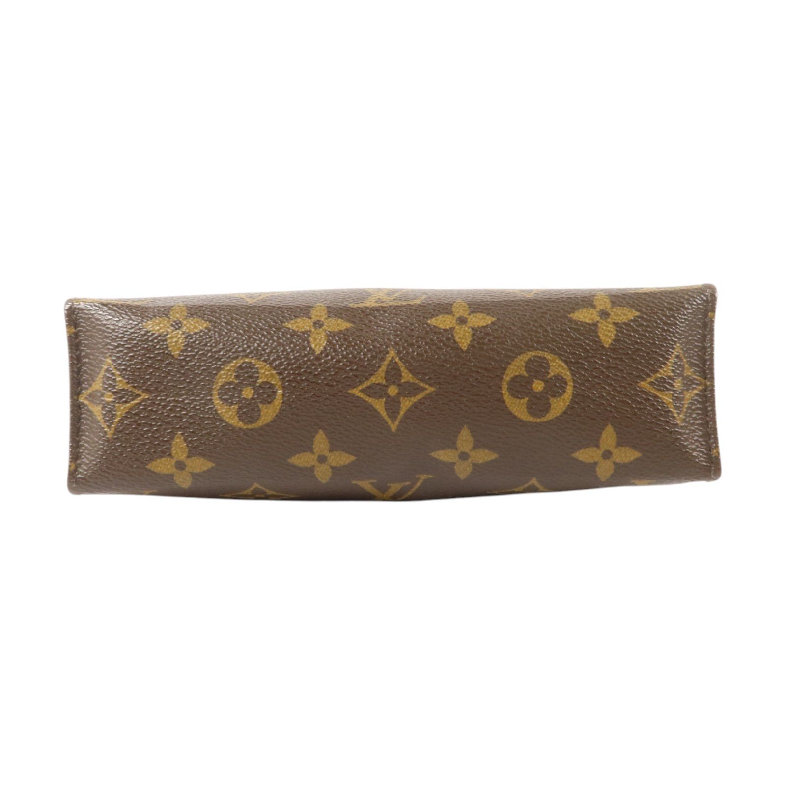 Monogram Toiletry Pouch 19 Gold Color Brown Business Bag Clutch Bag M 47544 — view 4