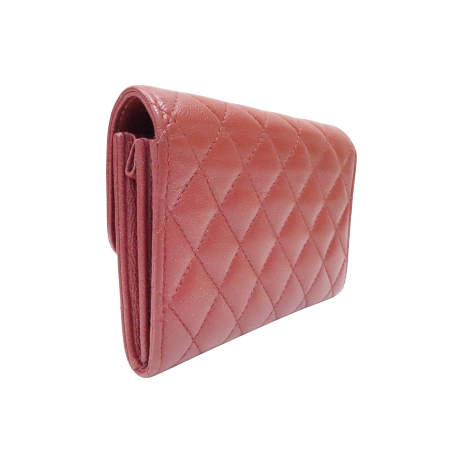 Quilted Caviar Classic Flap Card Case Wallet — view 2