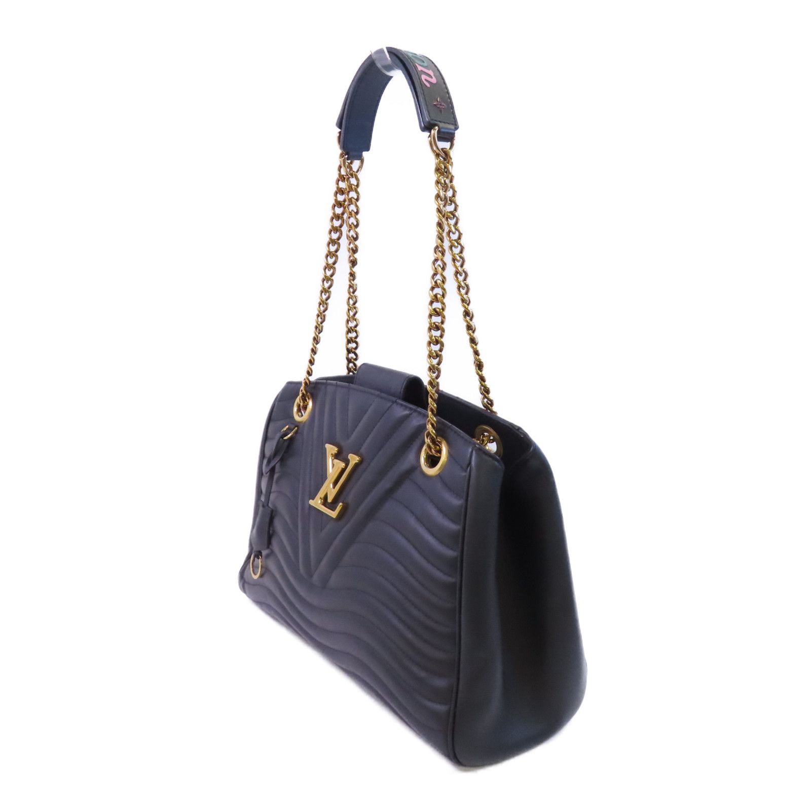 New Wave Chain Tote, Calf Leather Quilted — view 3