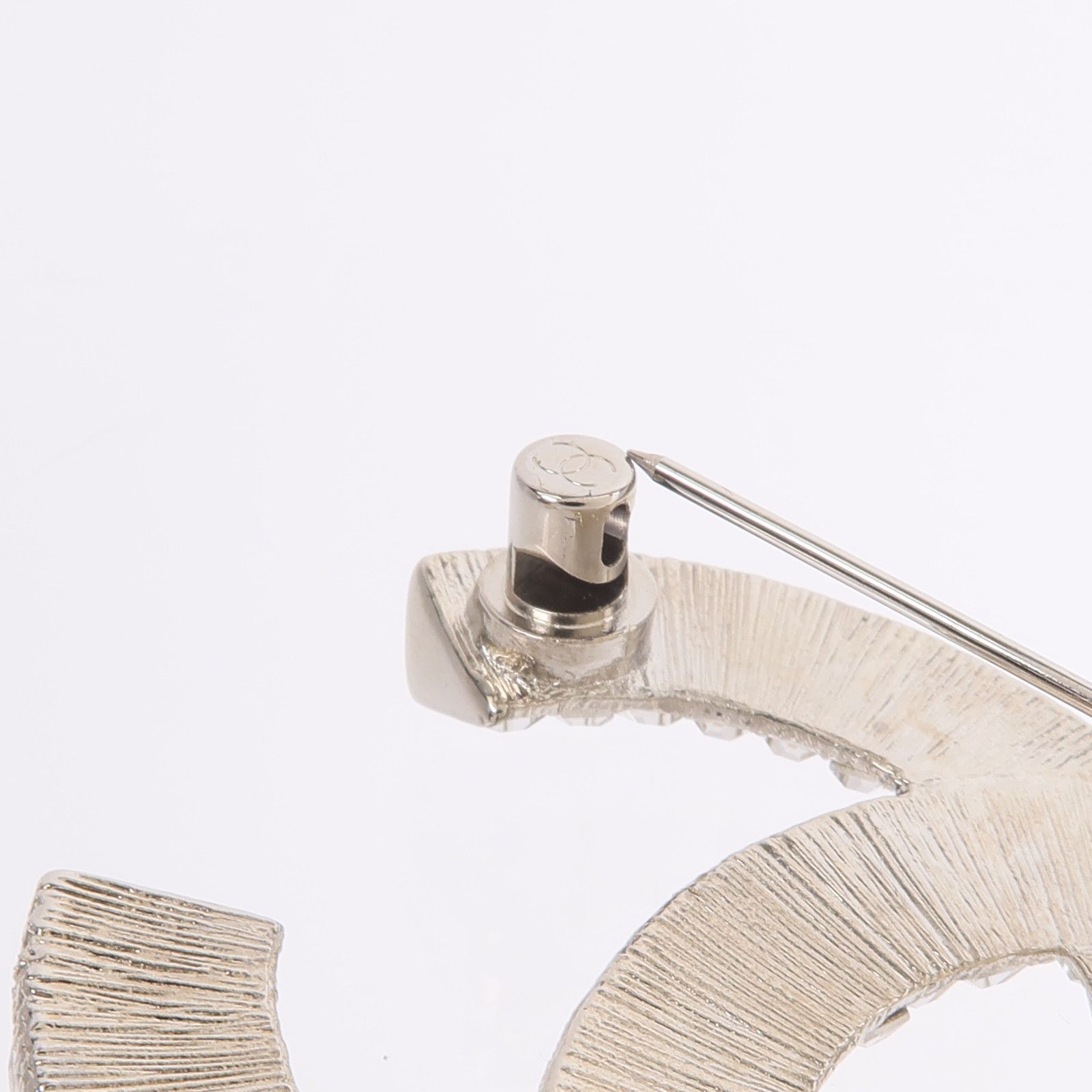 Clear Crystal CC Brooch — view 8