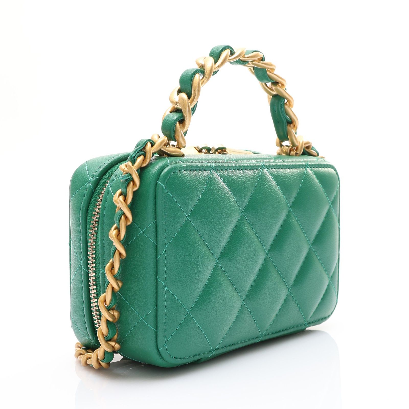 Afternoon Tea Top Handle Vanity Case Bag w/Strap — view 2