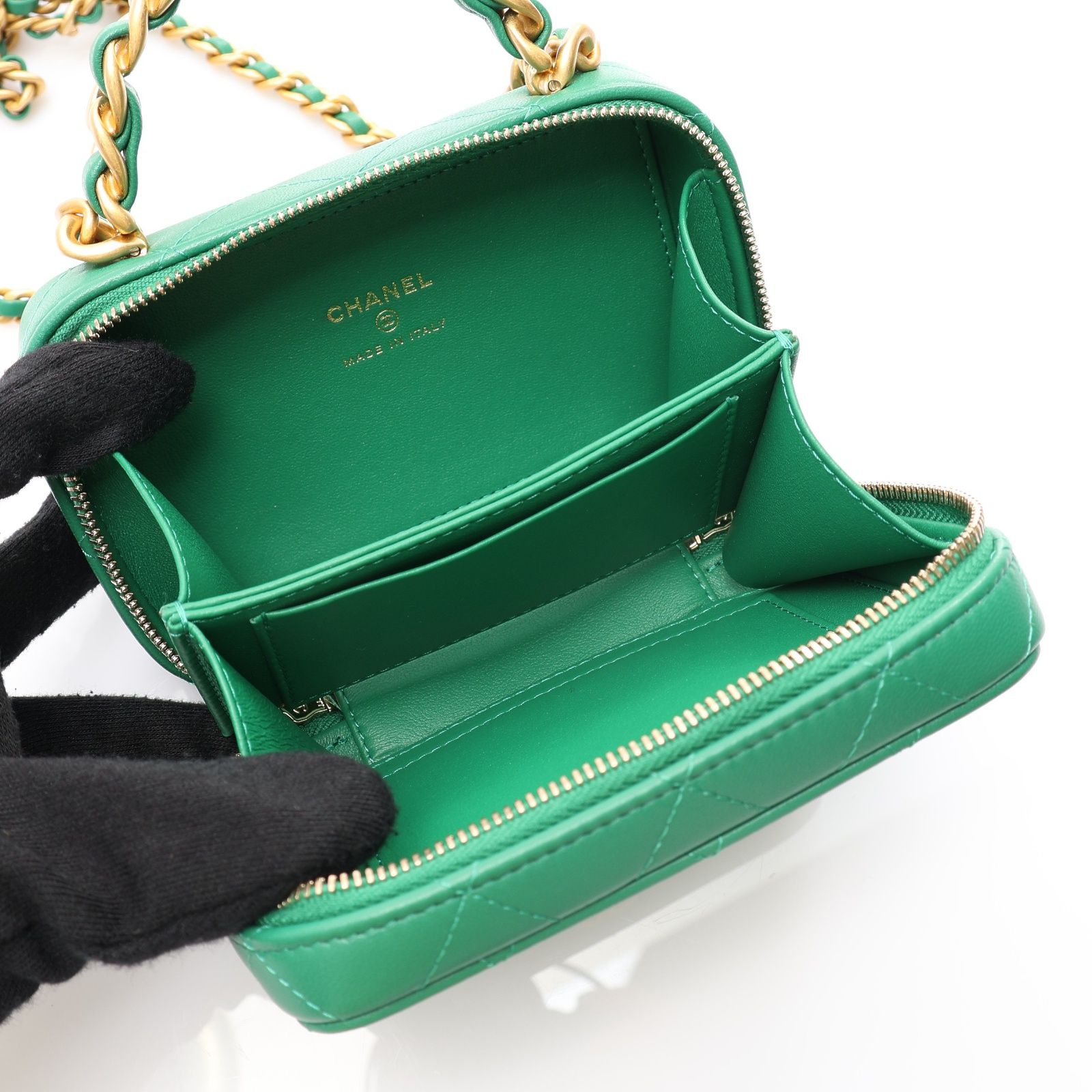 Afternoon Tea Top Handle Vanity Case Bag w/Strap — view 3