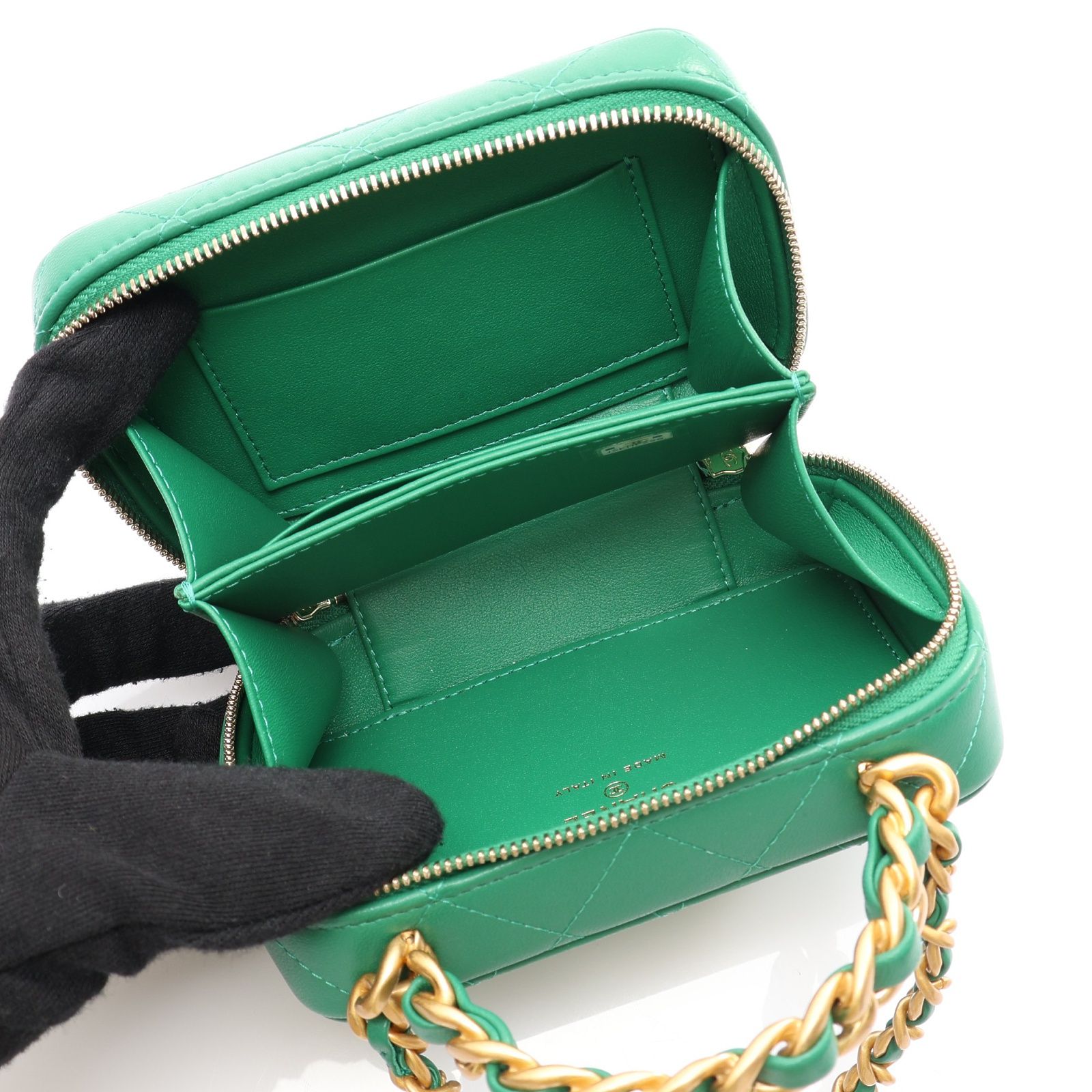 Afternoon Tea Top Handle Vanity Case Bag w/Strap — view 4