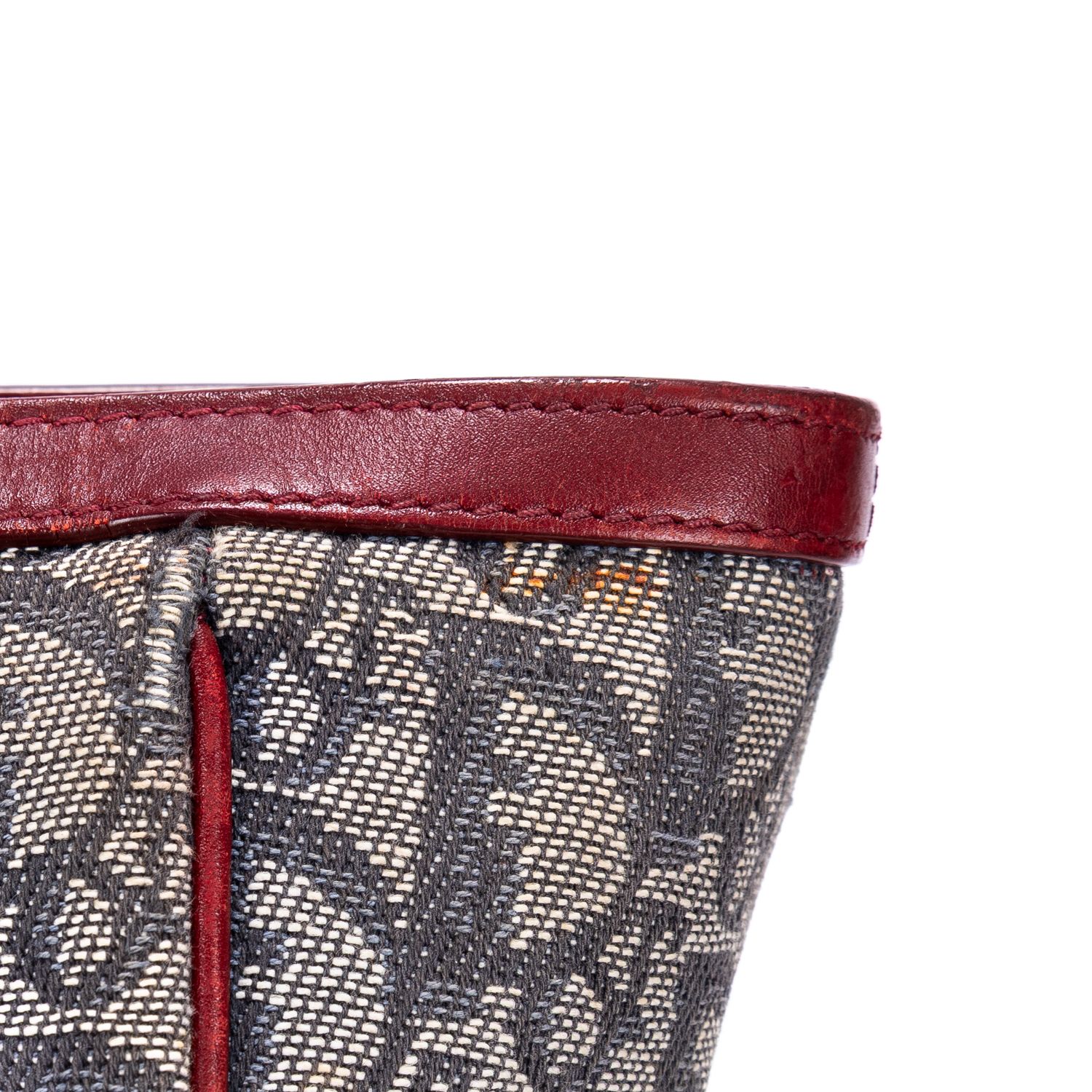 Trotter Zip Tote Trotter Navy/Burgundy Navy Canvas Silver — view 14