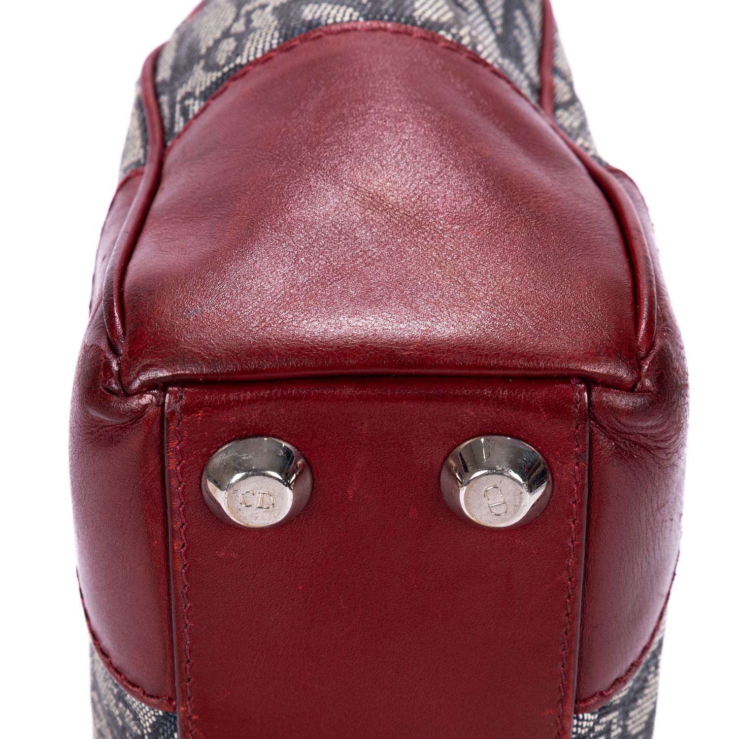 Trotter Zip Tote Trotter Navy/Burgundy Navy Canvas Silver — view 7