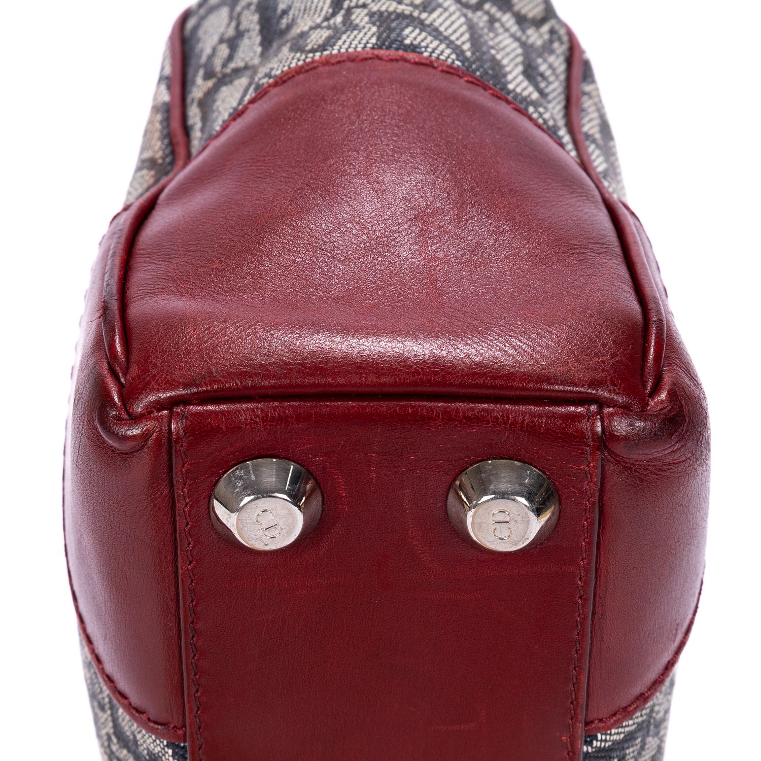 Trotter Zip Tote Trotter Navy/Burgundy Navy Canvas Silver — view 8