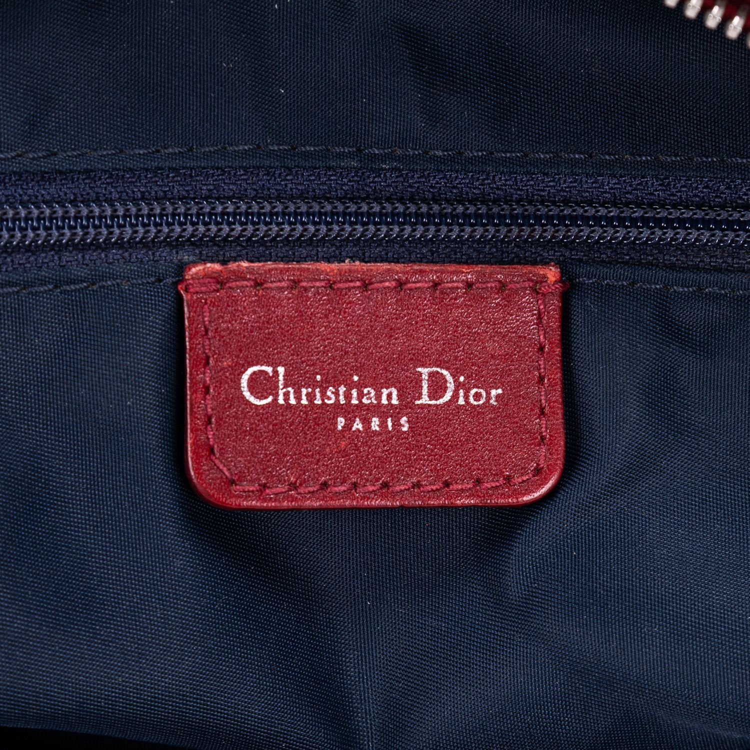 Trotter Zip Tote Trotter Navy/Burgundy Navy Canvas Silver — view 10
