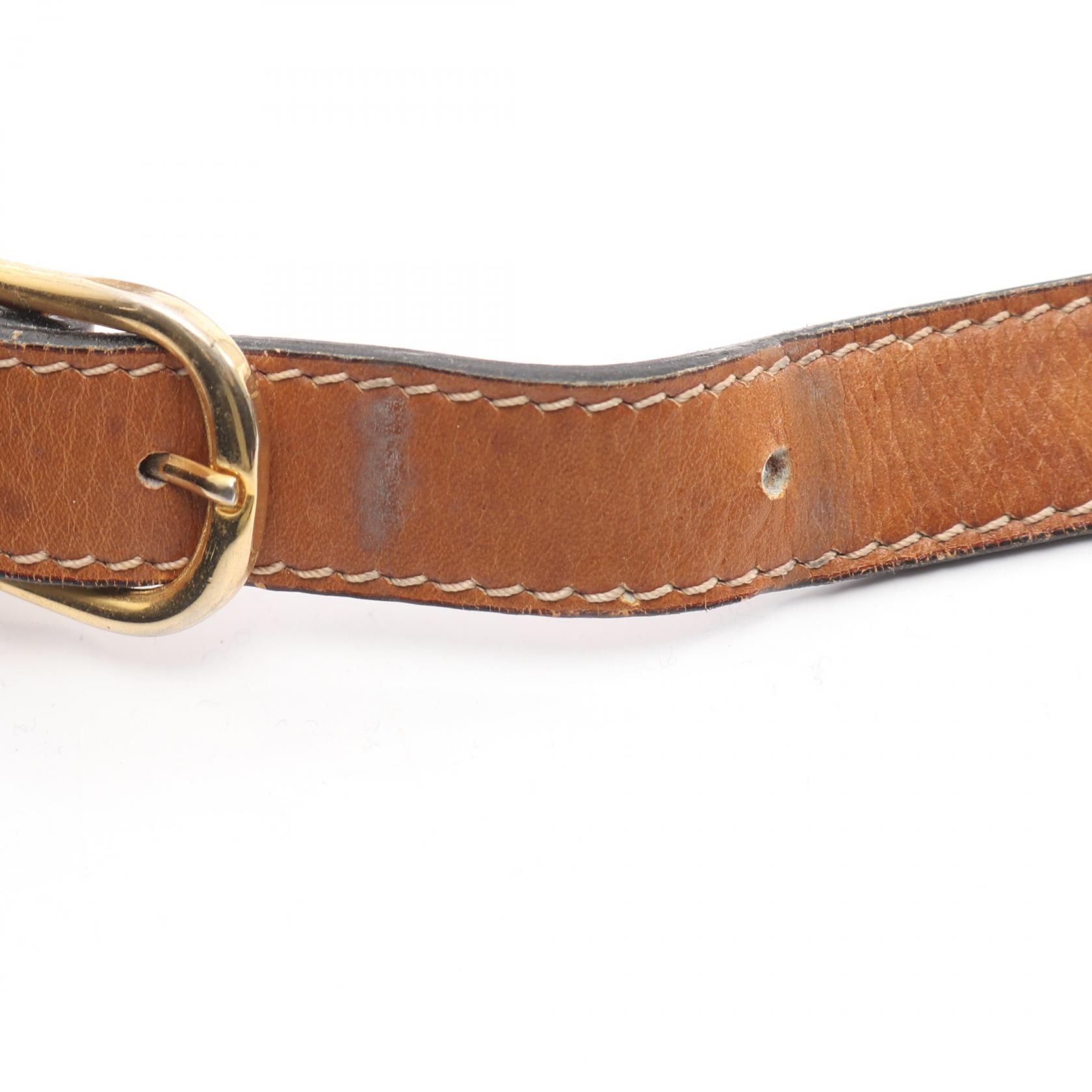Gancini Shoulder Bag Khaki Brown Leather — view 11