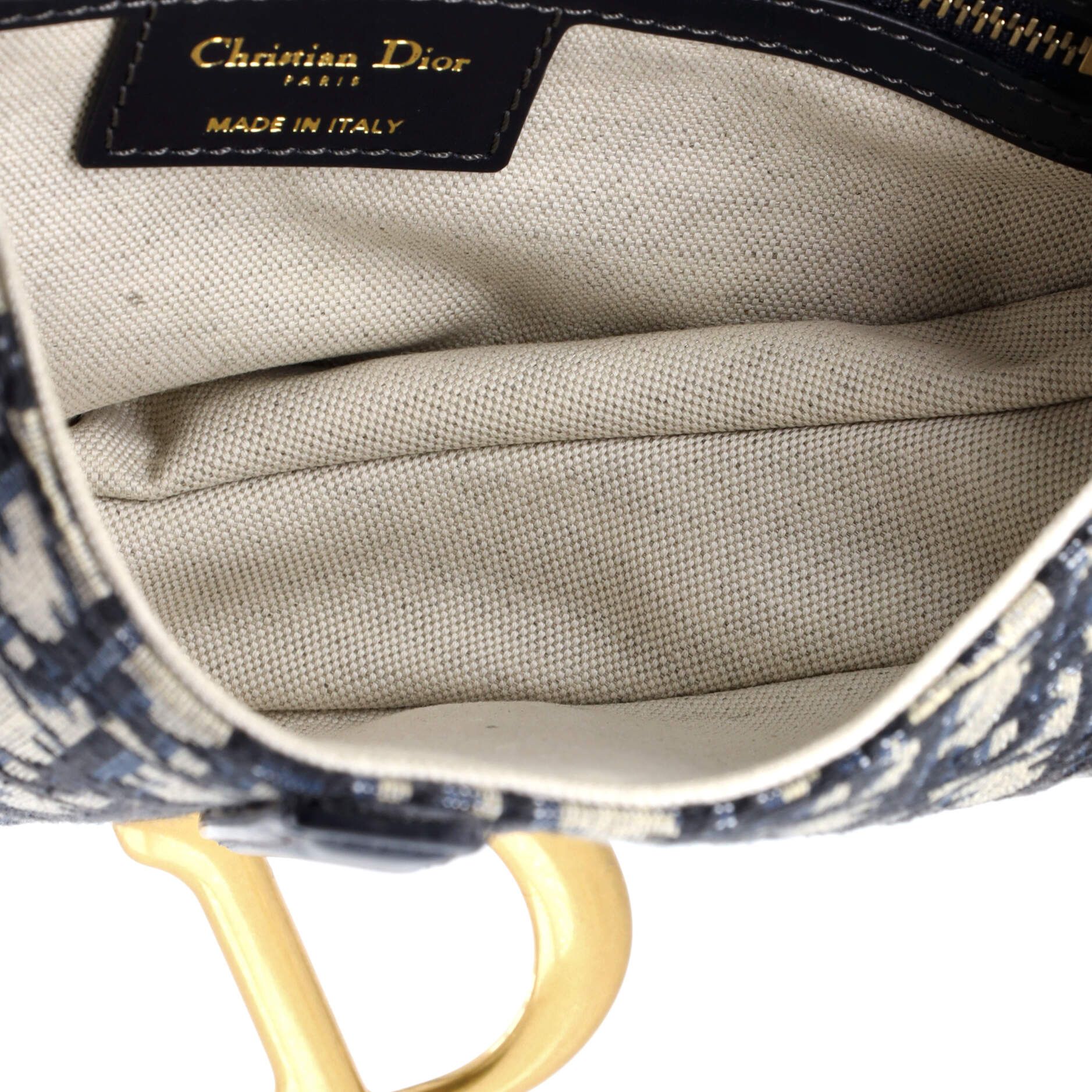Saddle Handbag With Strap Oblique Canvas Medium — view 5