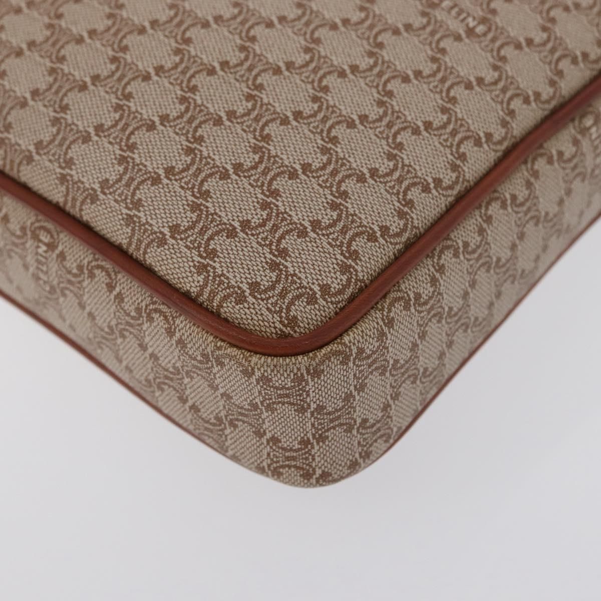Macadam Canvas Clutch Bag Pvc Leather Beige Gold Auth — view 16