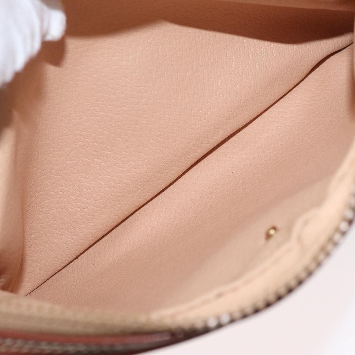 Macadam Canvas Clutch Bag Pvc Leather Beige Gold Auth — view 24