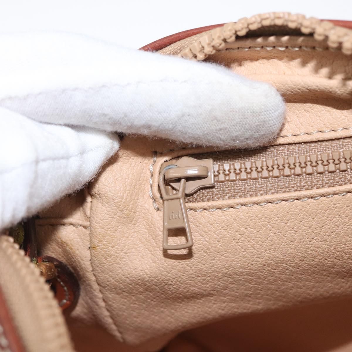 Macadam Canvas Clutch Bag Pvc Leather Beige Gold Auth — view 26