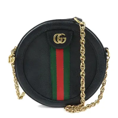 Ophidia Sherry GG Marmont Mini Round Shoulder Bag 550618