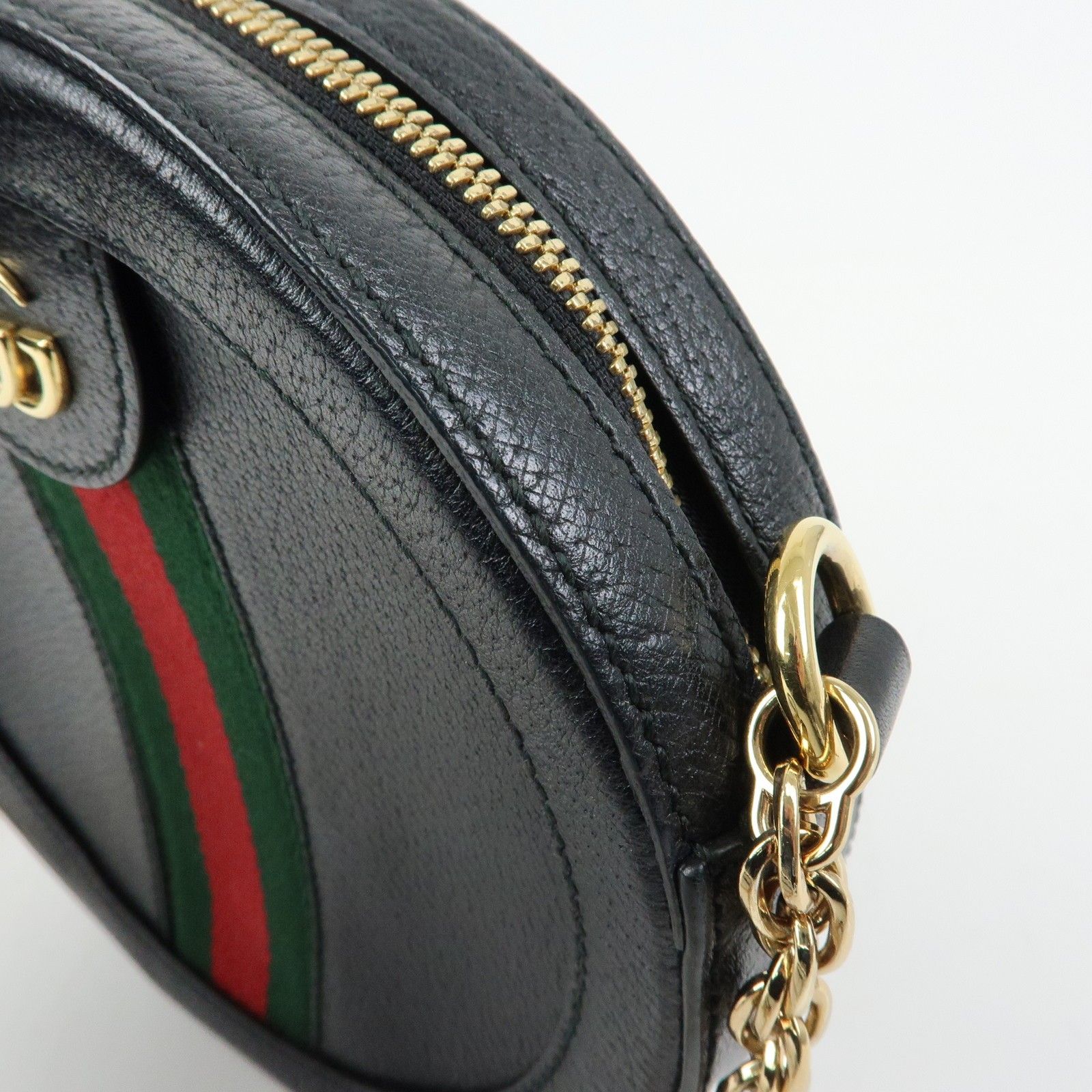 Ophidia Sherry GG Marmont Mini Round Shoulder Bag 550618 — view 19